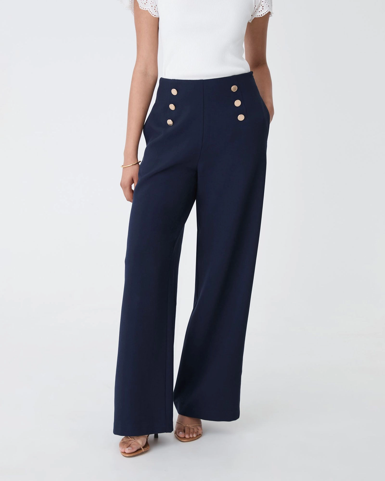 Forcast Clothing - Evie Wide Leg Sailor Pants