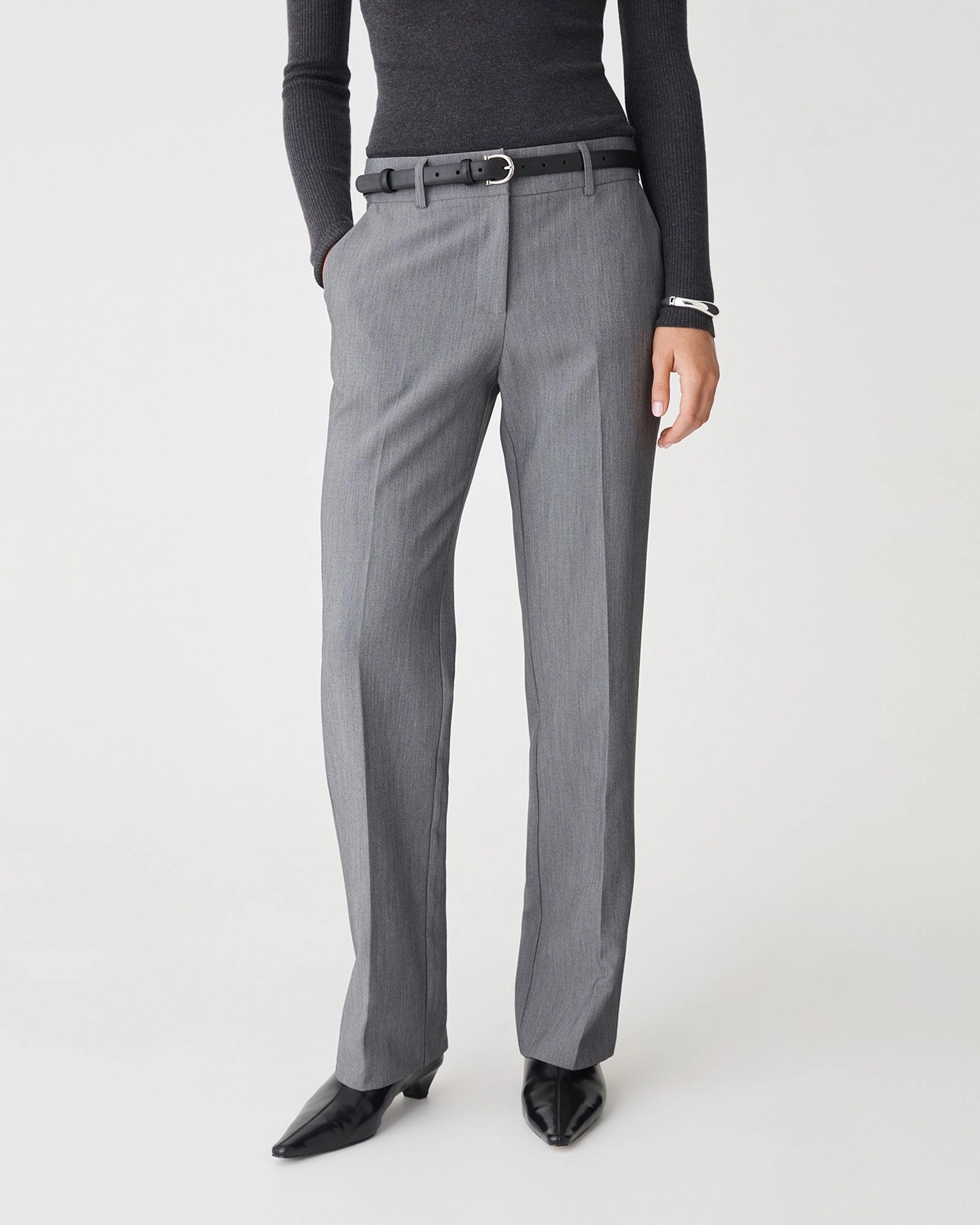 Forcast Clothing - Nikki Mid Rise Straight Pants