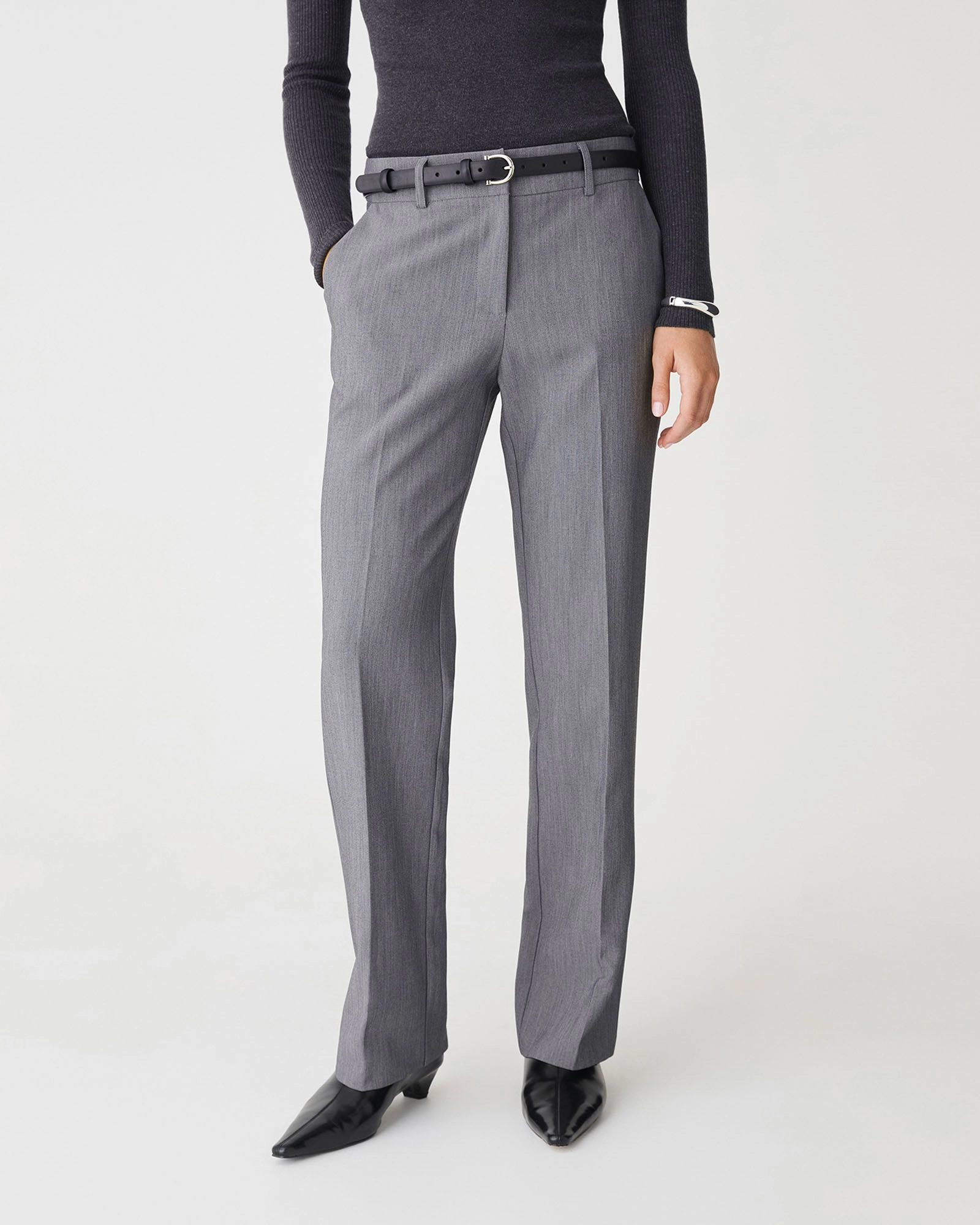 Forcast Clothing - Nikki Mid Rise Straight Pants