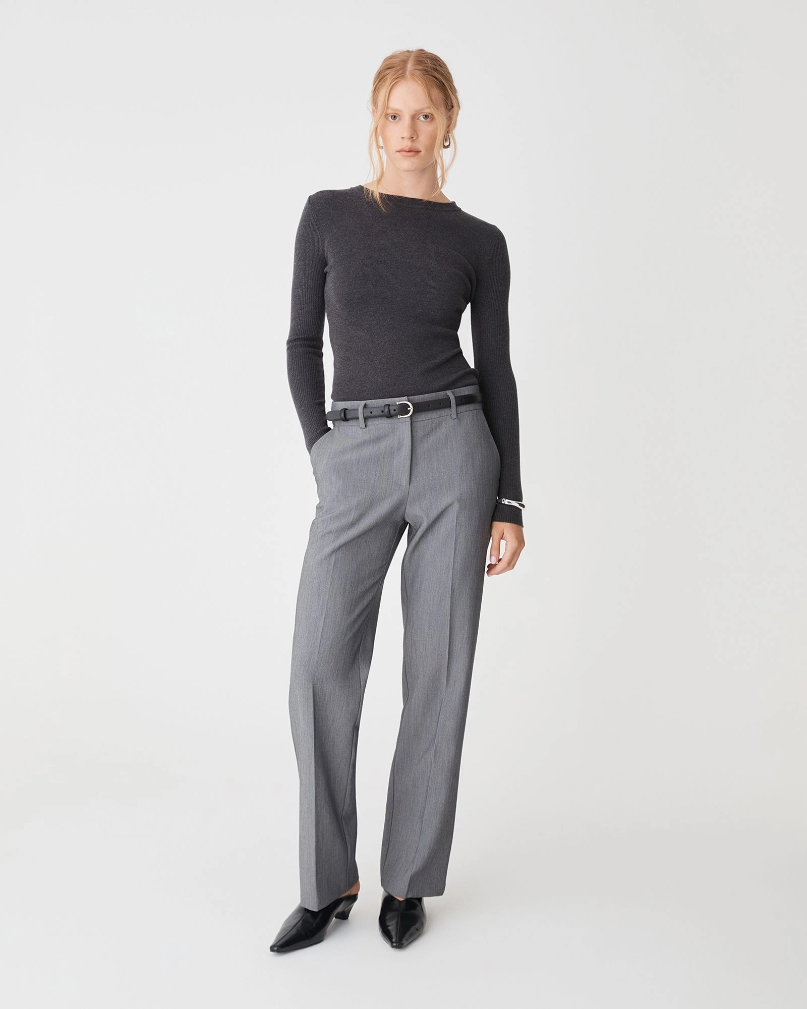 Forcast Clothing - Nikki Mid Rise Straight Pants