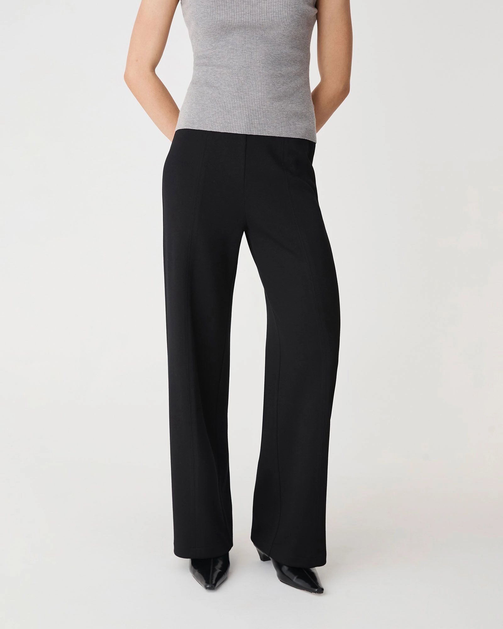 Forcast Clothing - Juno Wide Leg Ponte Pants