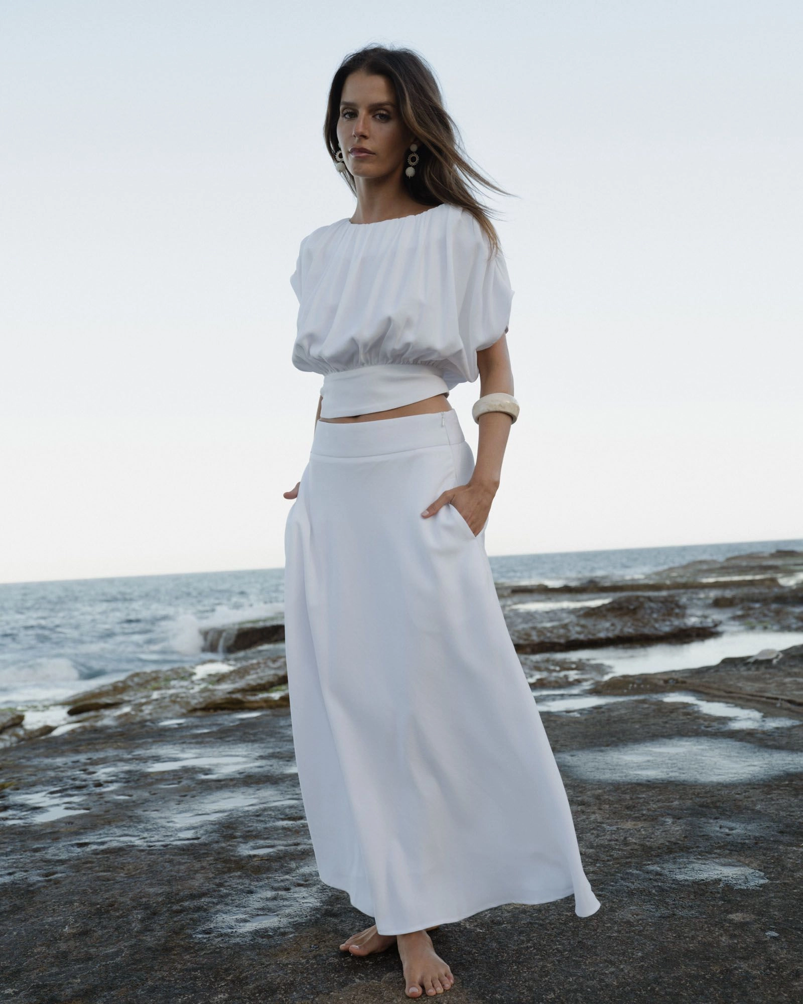 Forcast Clothing - Goulbury A-Line Midi Skirt