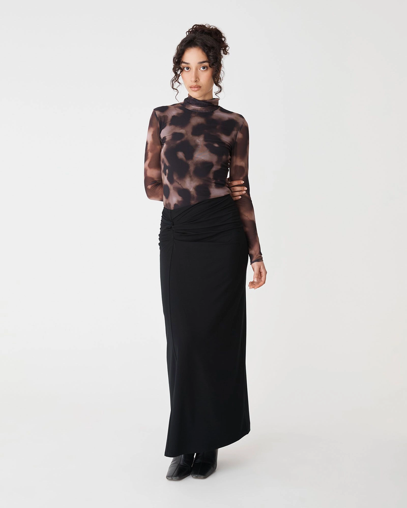 Forcast Clothing - Dasha Ruched Bamboo Skirt