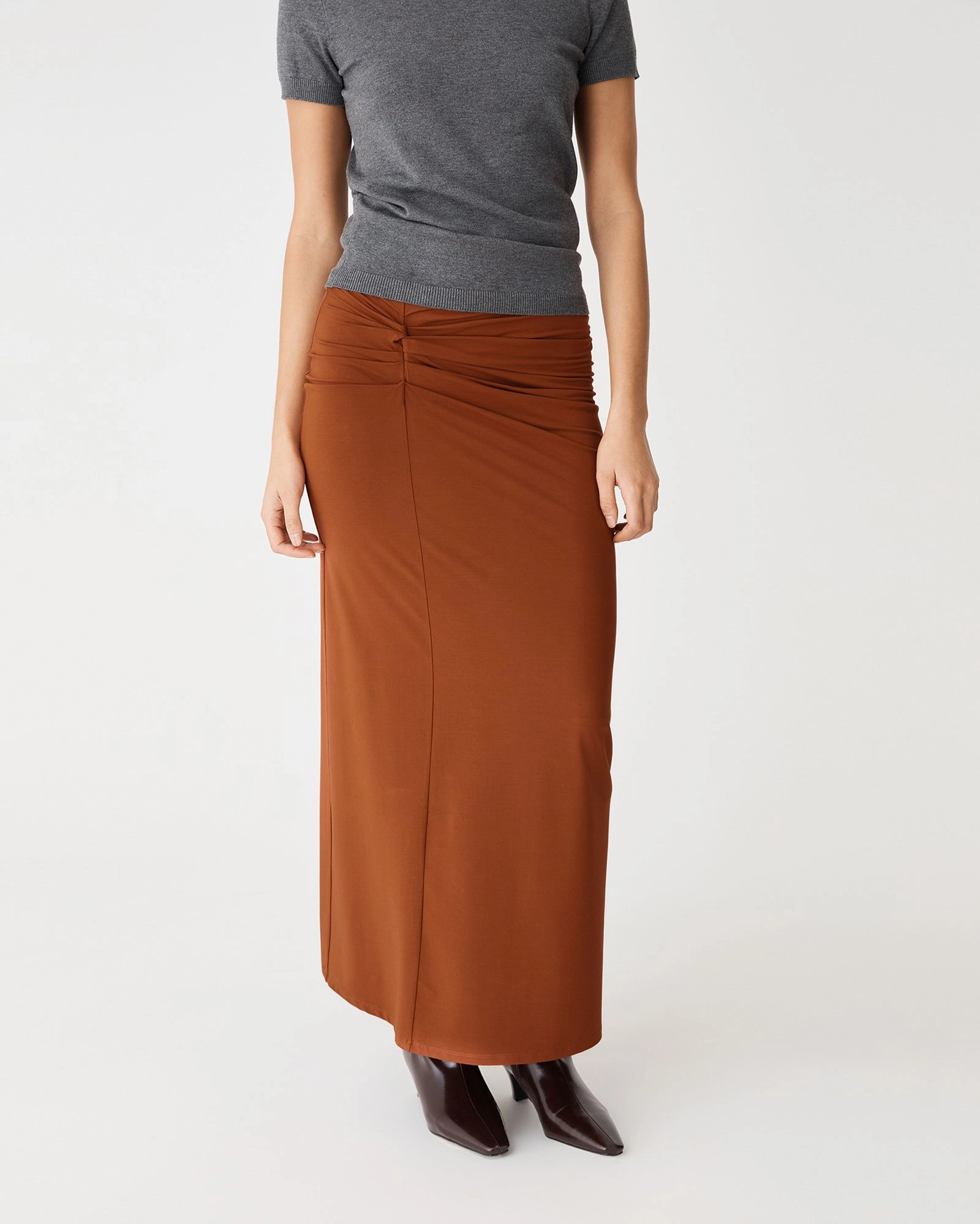 Forcast Clothing - Dasha Ruched Bamboo Skirt