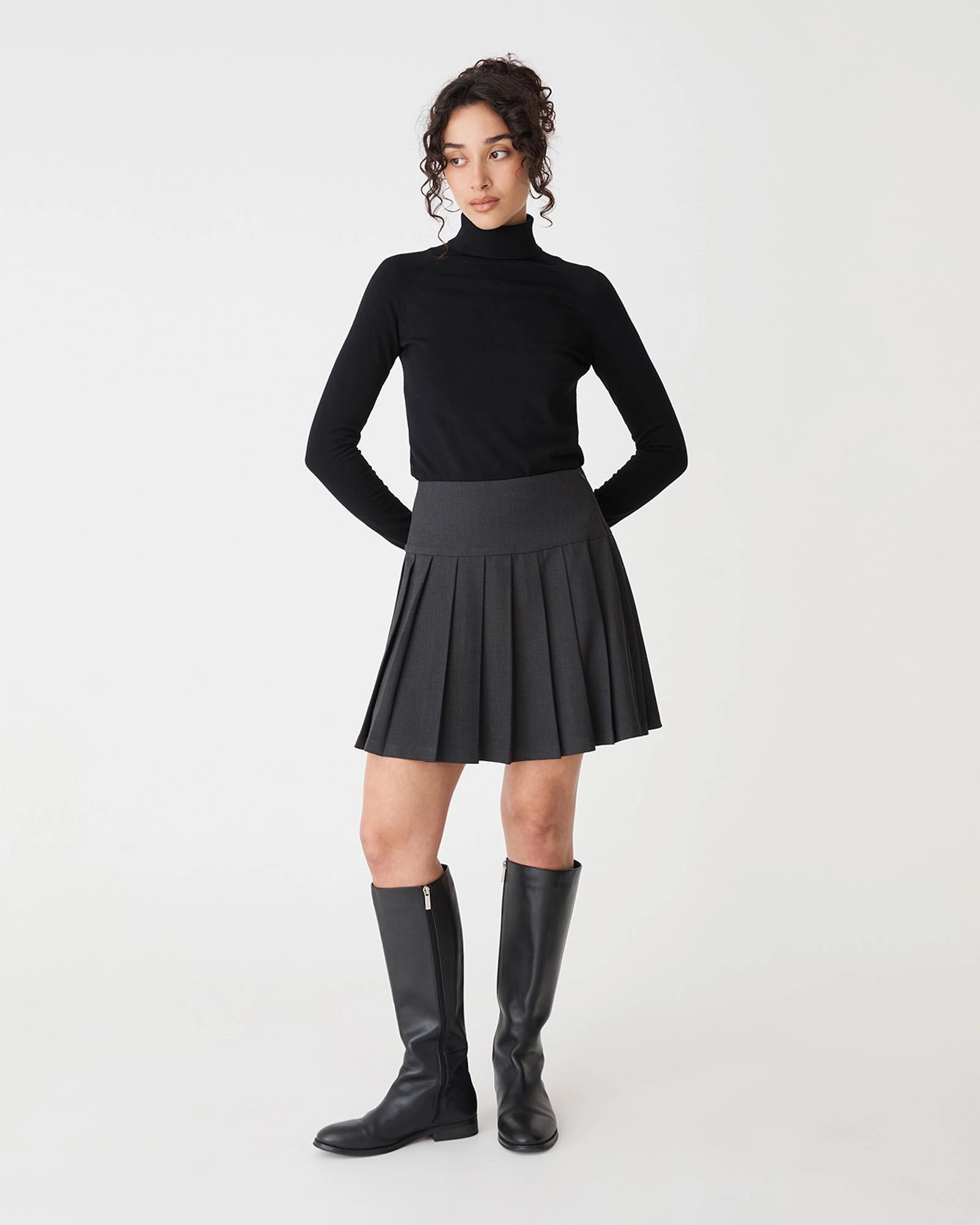 Forcast Clothing - Westwood Pleated Mini Skirt