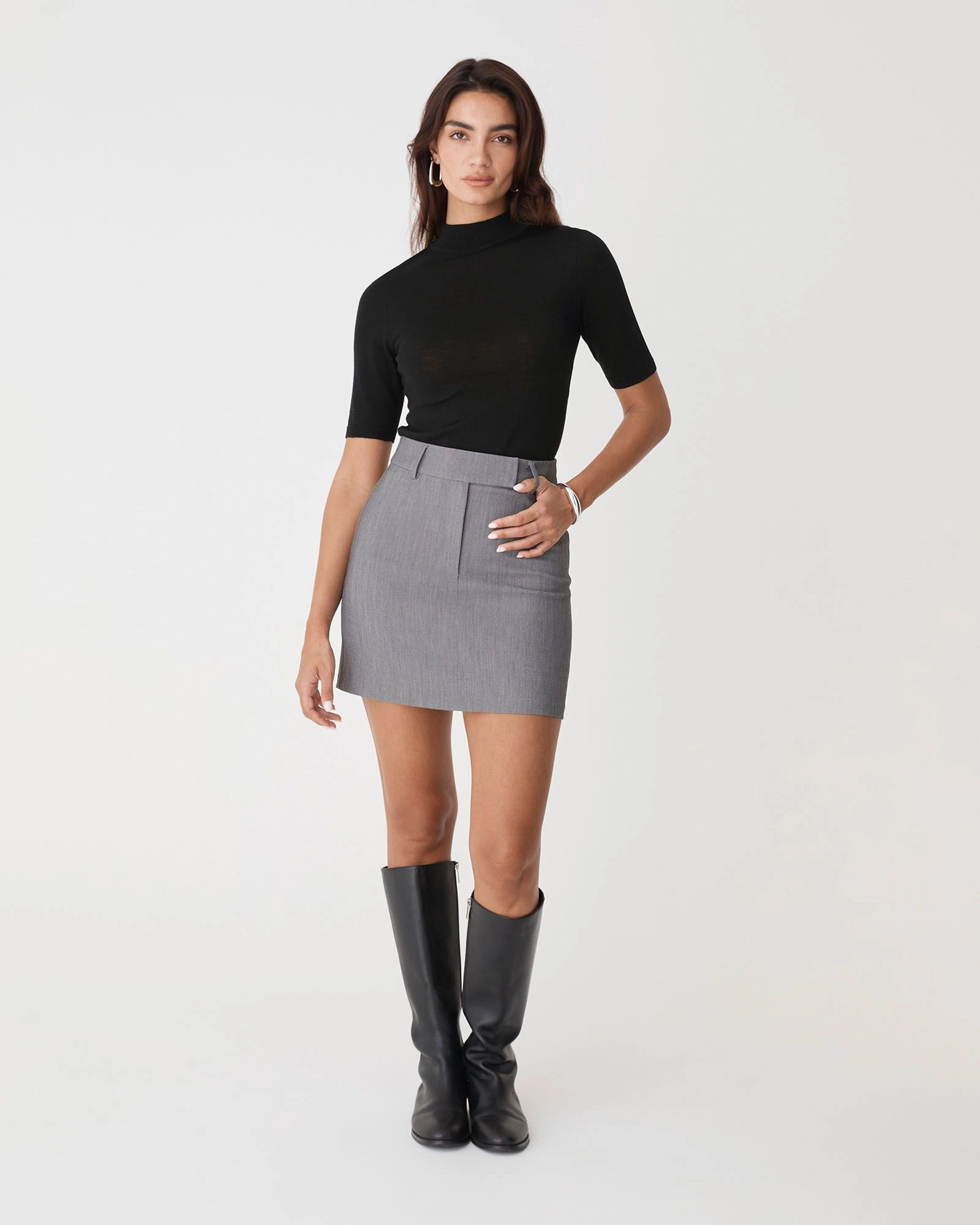 Forcast Clothing - Nikki Straight Mini Skirt
