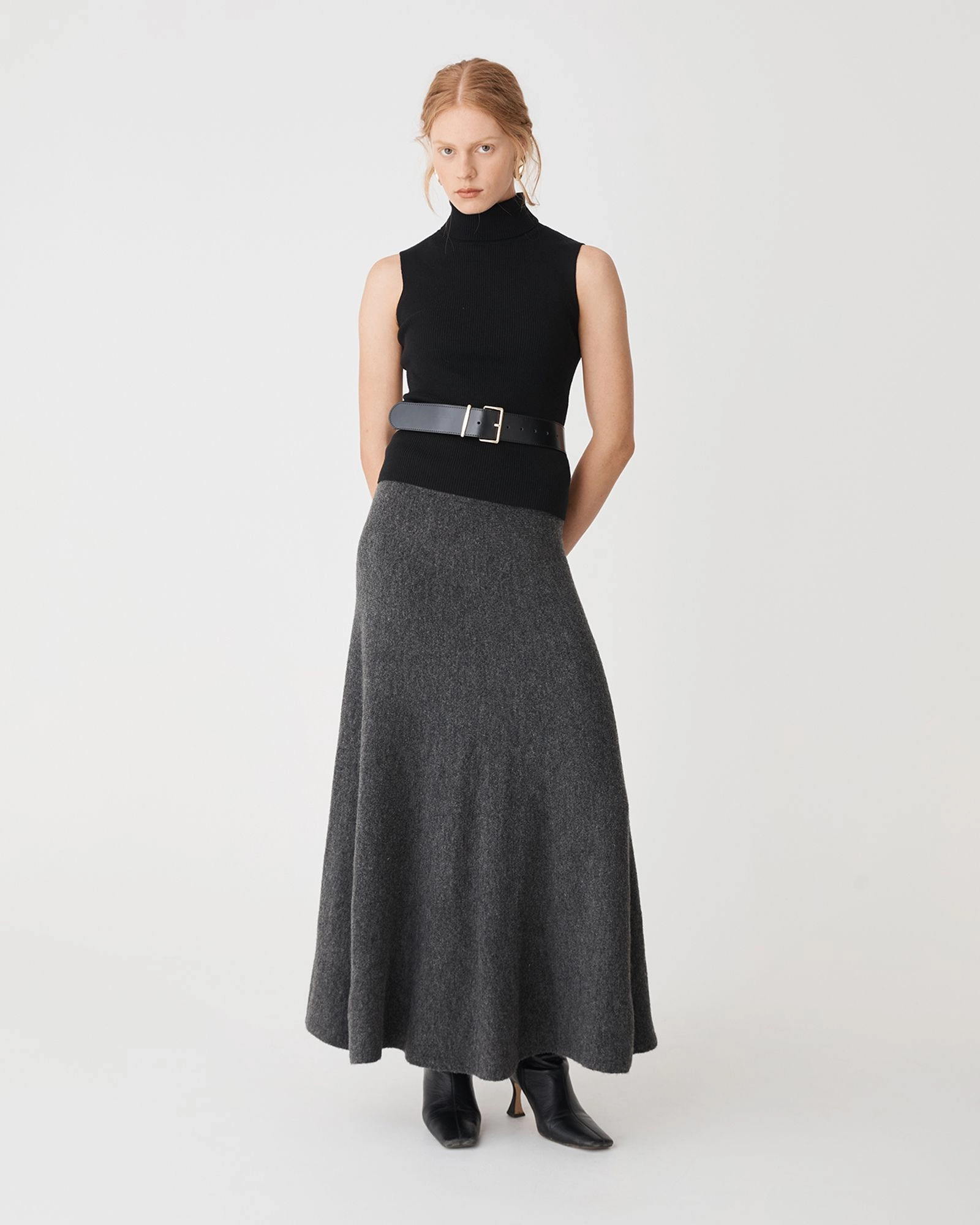 Forcasr Clothing - Gina A-Line Knit Skirt