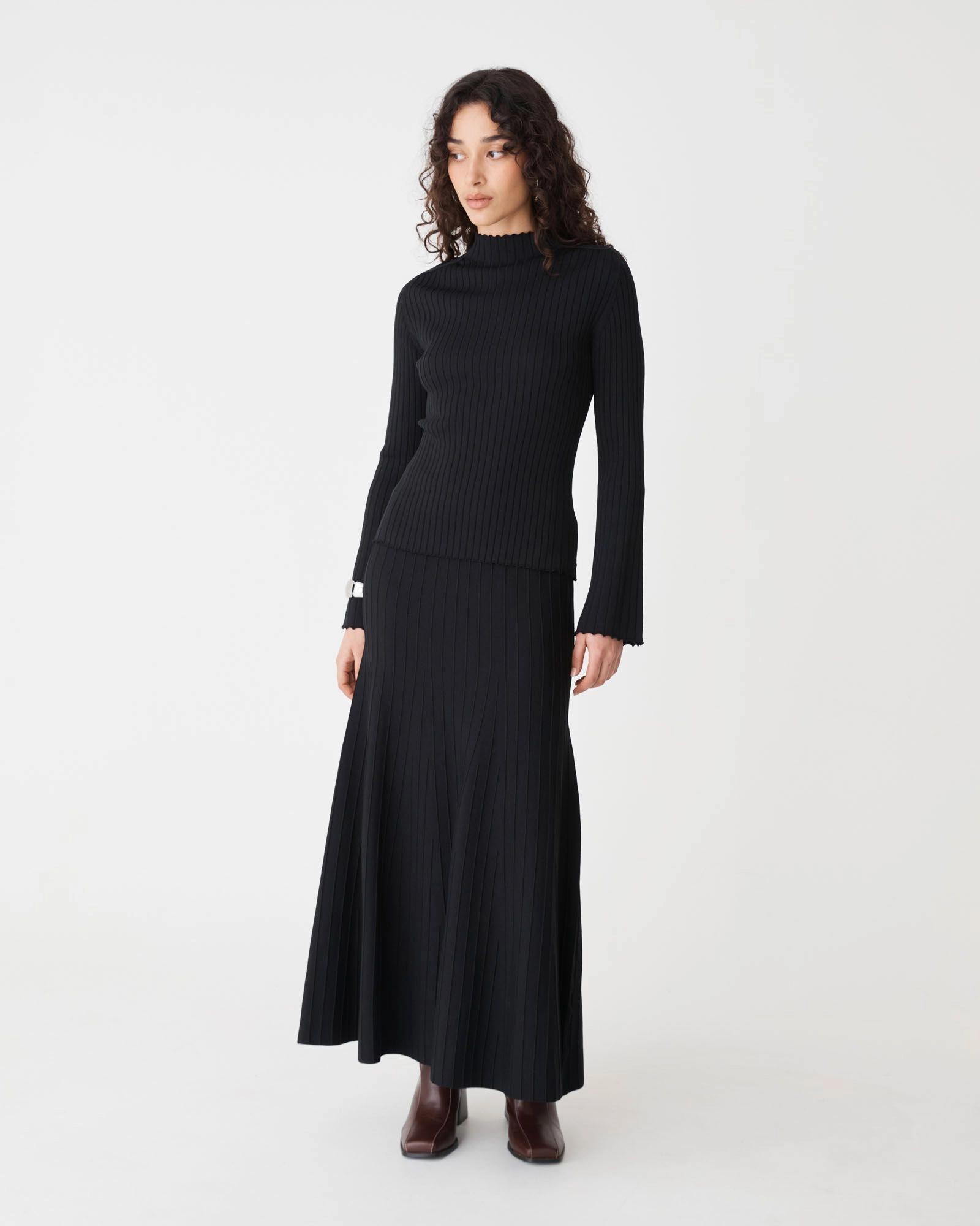 Forcast Clothing - Nevaeh A-Line Knit Skirt