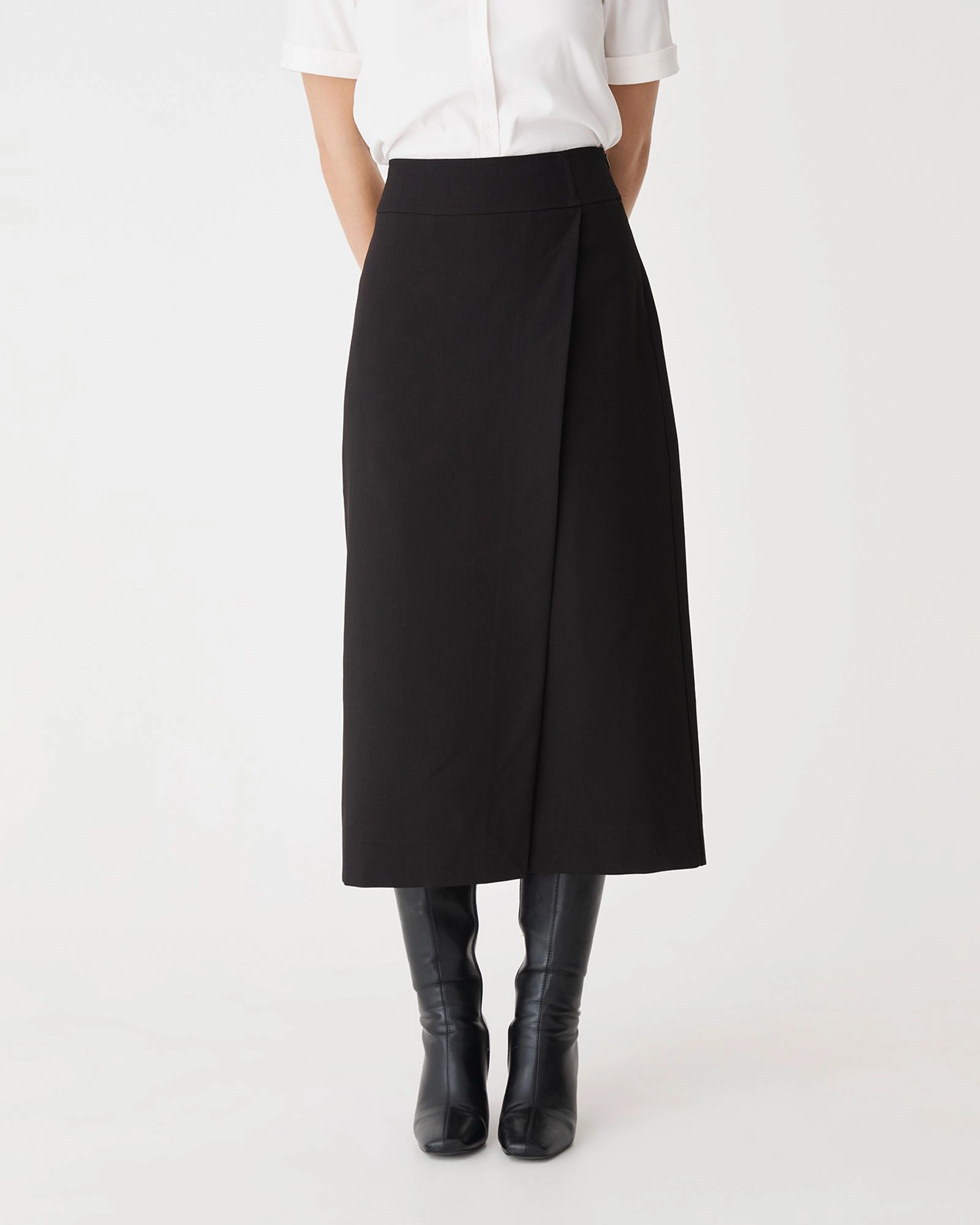 Forcast Clothing - Lydia Faux Wrap Skirt