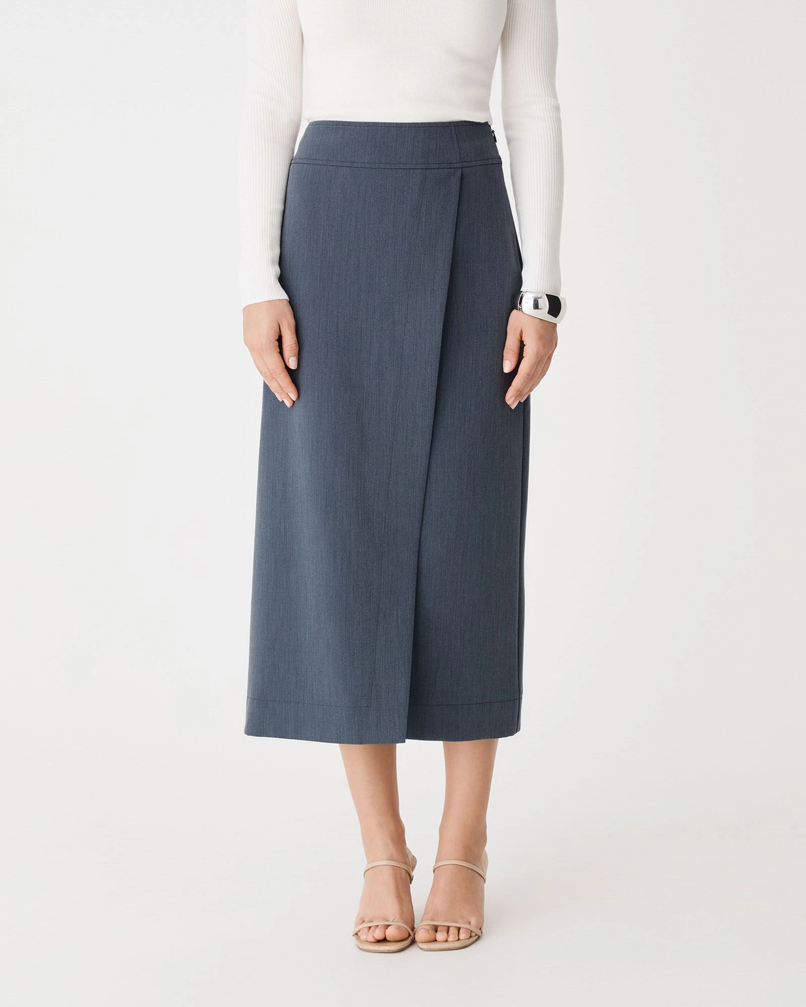 Forcast Clothing - Lydia Faux Wrap Skirt