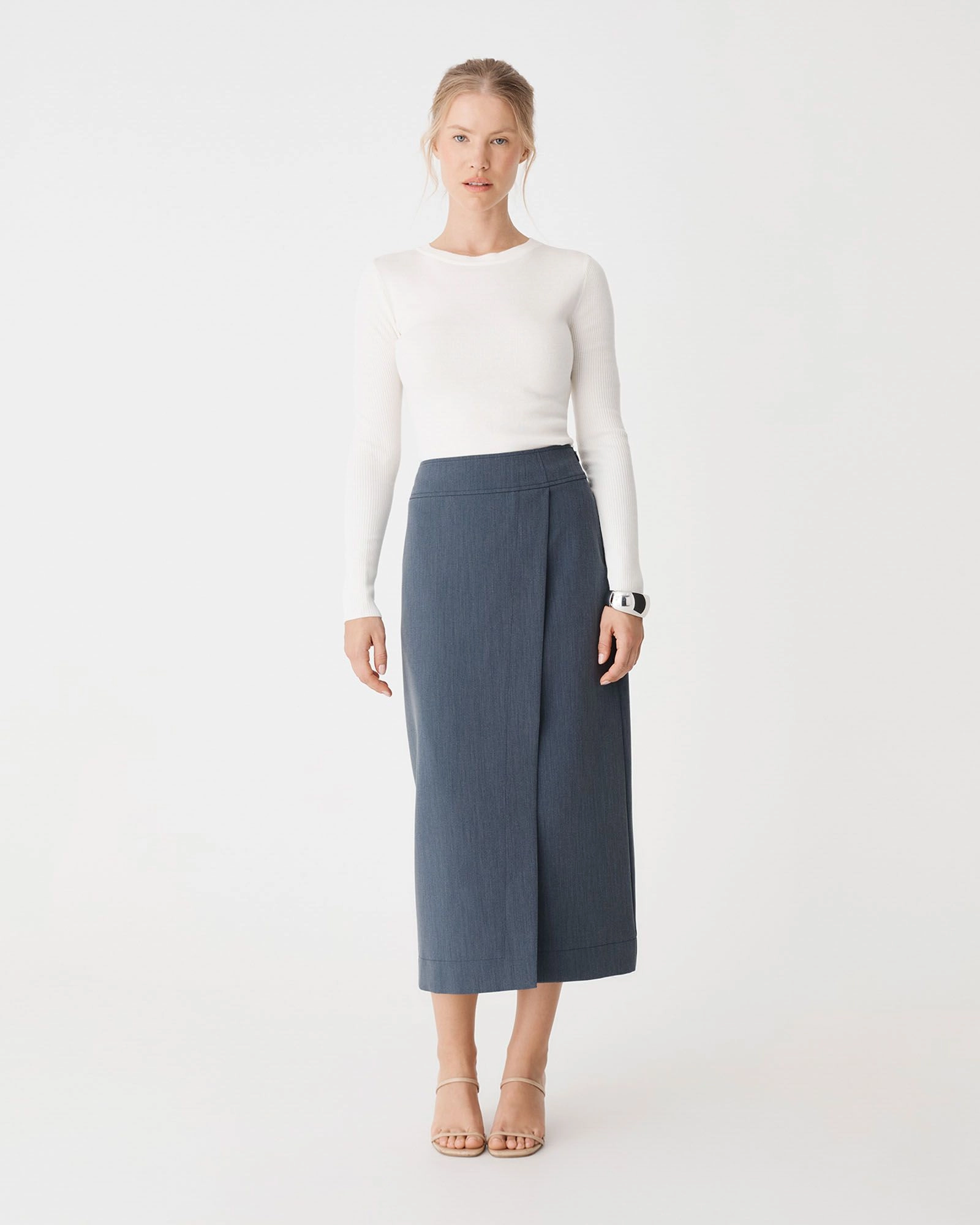 Forcast Clothing - Lydia Faux Wrap Skirt