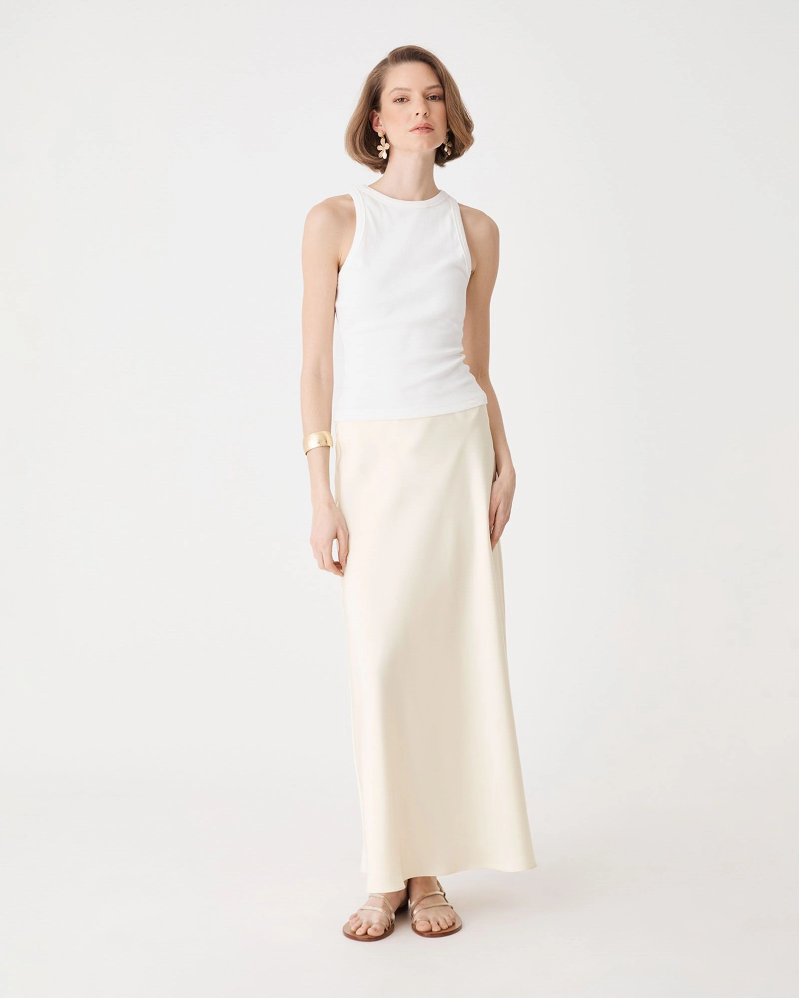 Forcast Clothing - Louise Bias Satin Skirt