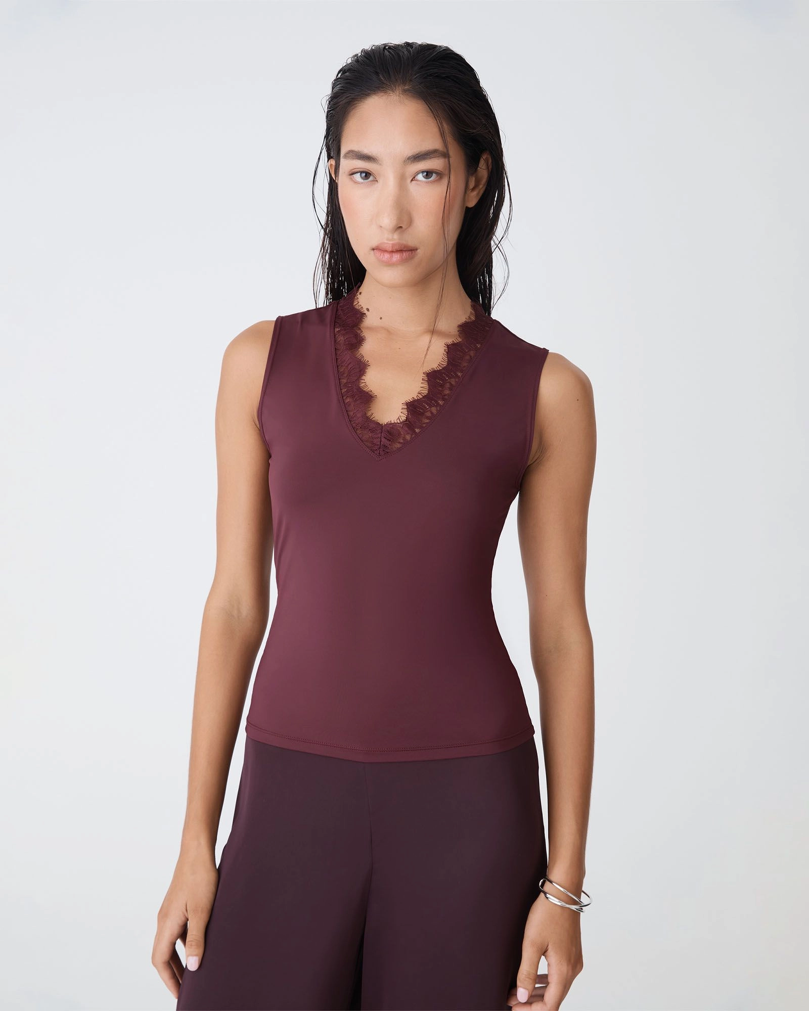 Forcast Clothing - Greer Lace Trim Cami