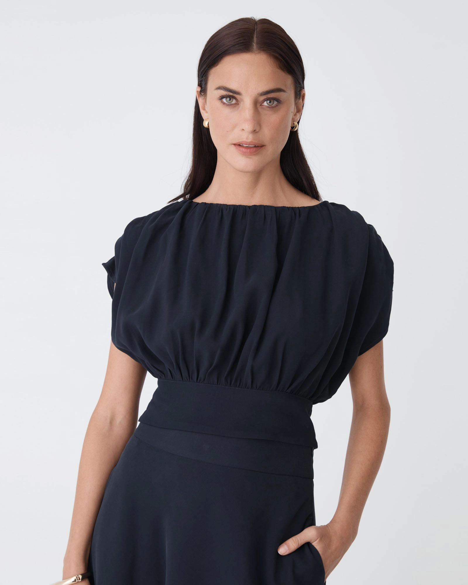 Forcast Clothing - Goulbury Tie Waist Top