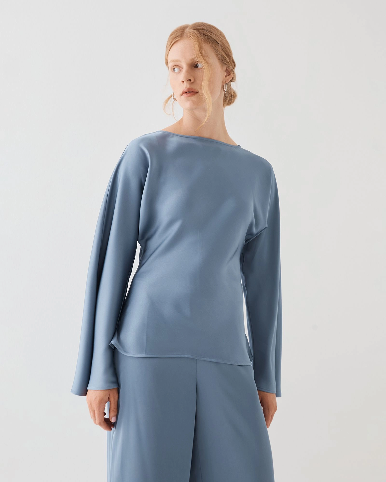 Forcast Clothing - Asma Satin Bias Cut Top