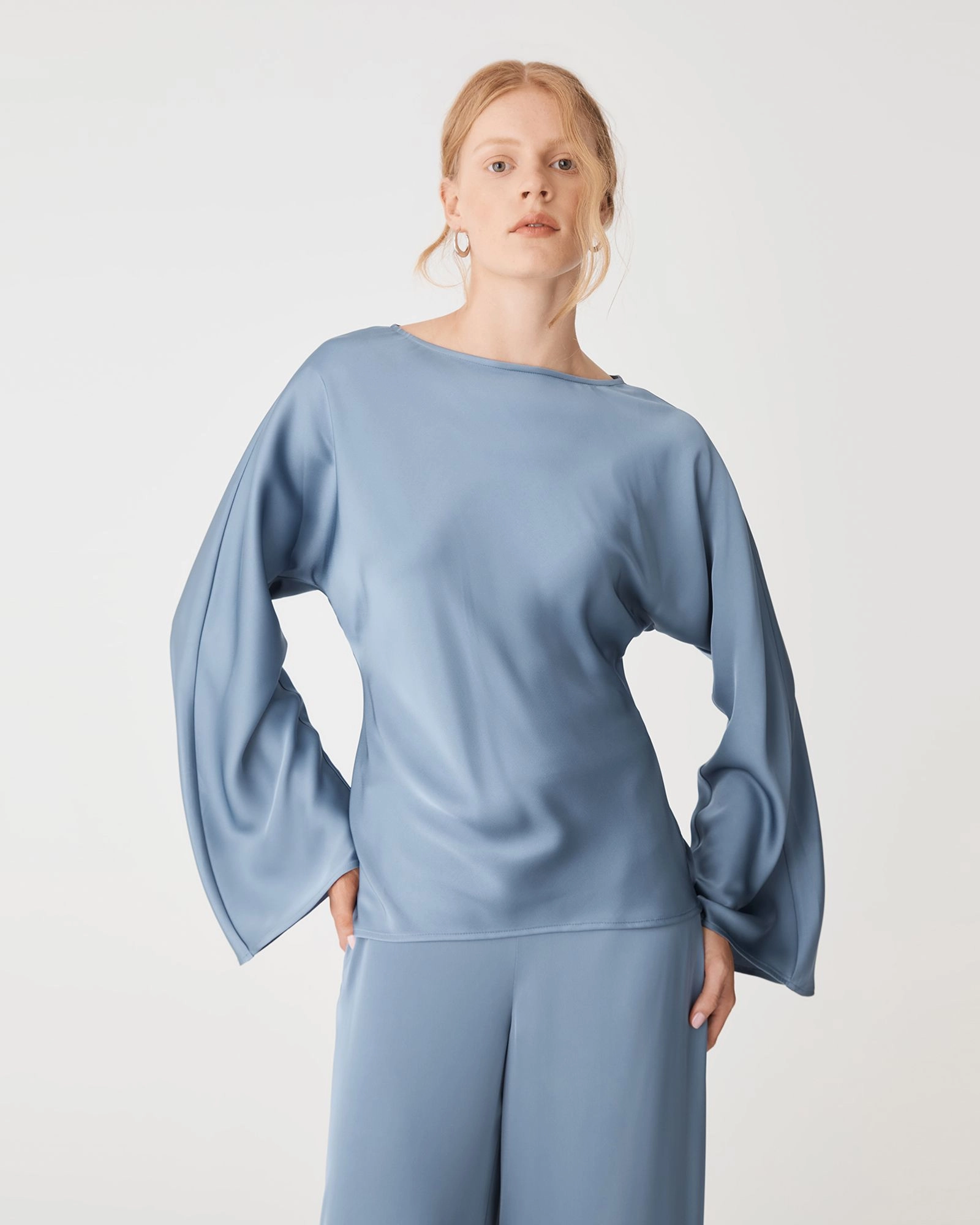 Forcast Clothing - Asma Satin Bias Cut Top