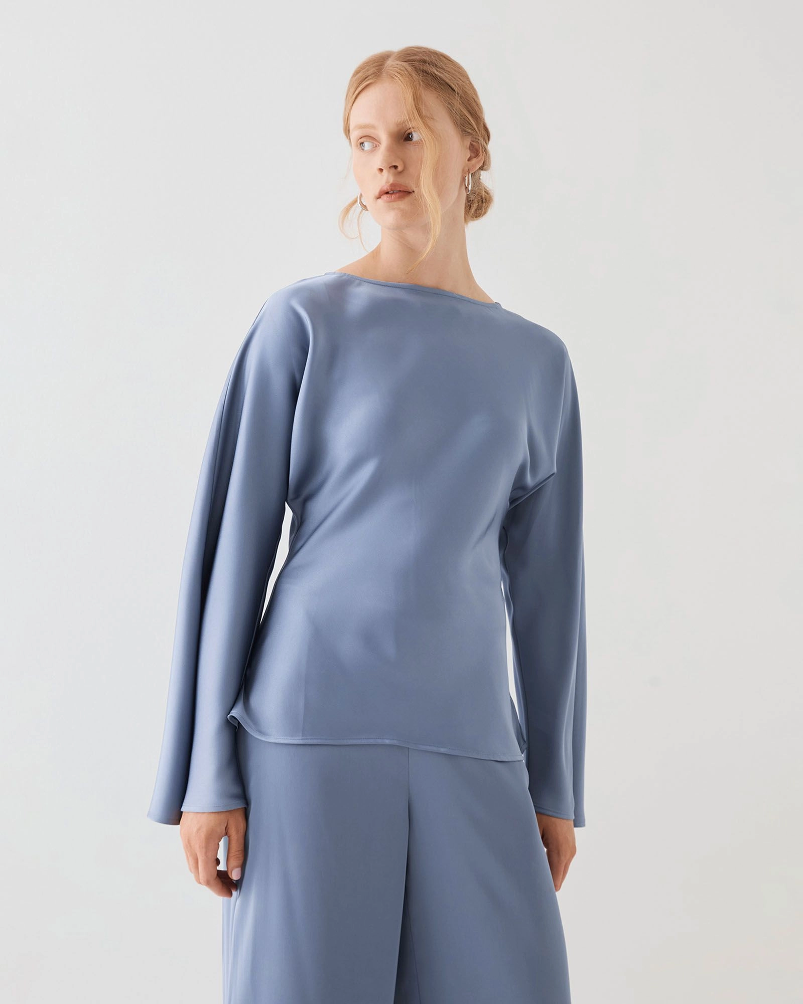 Forcast Clothing - Asma Satin Bias Cut Top