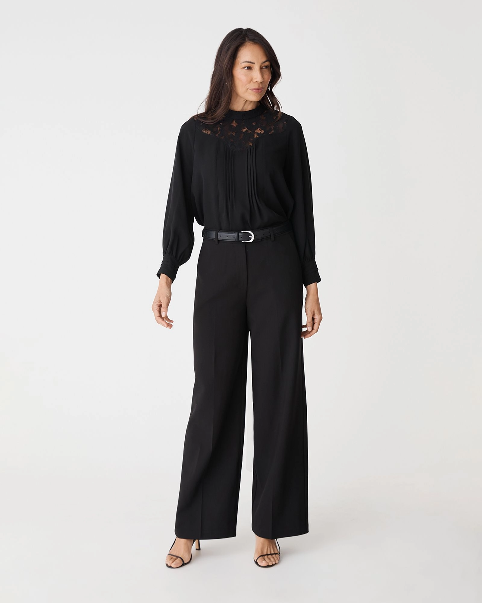 Forcast Clothing - Fiora Lace Yoke Blouse