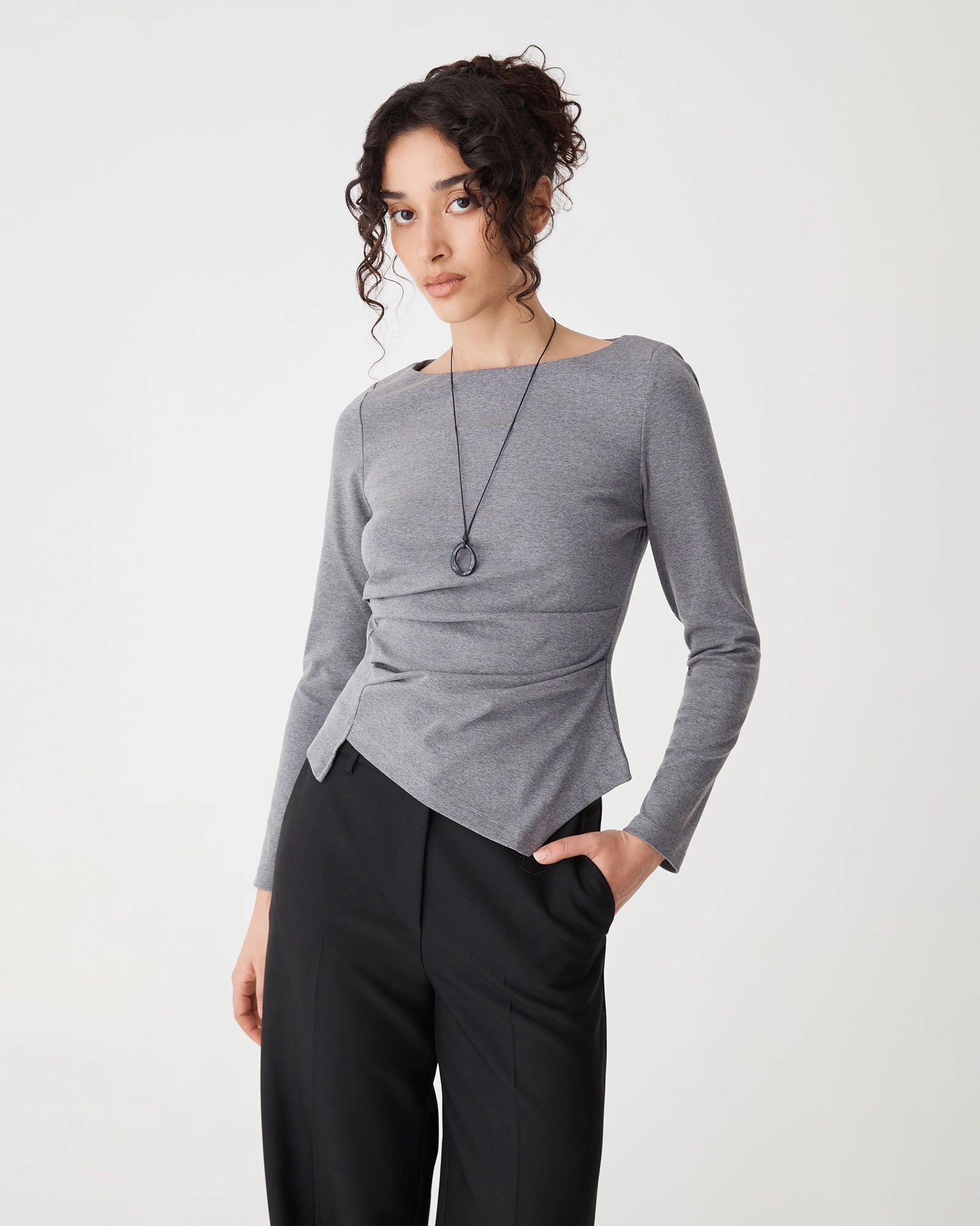 Forcast Clothing - Calia Asymmetric Knit Top