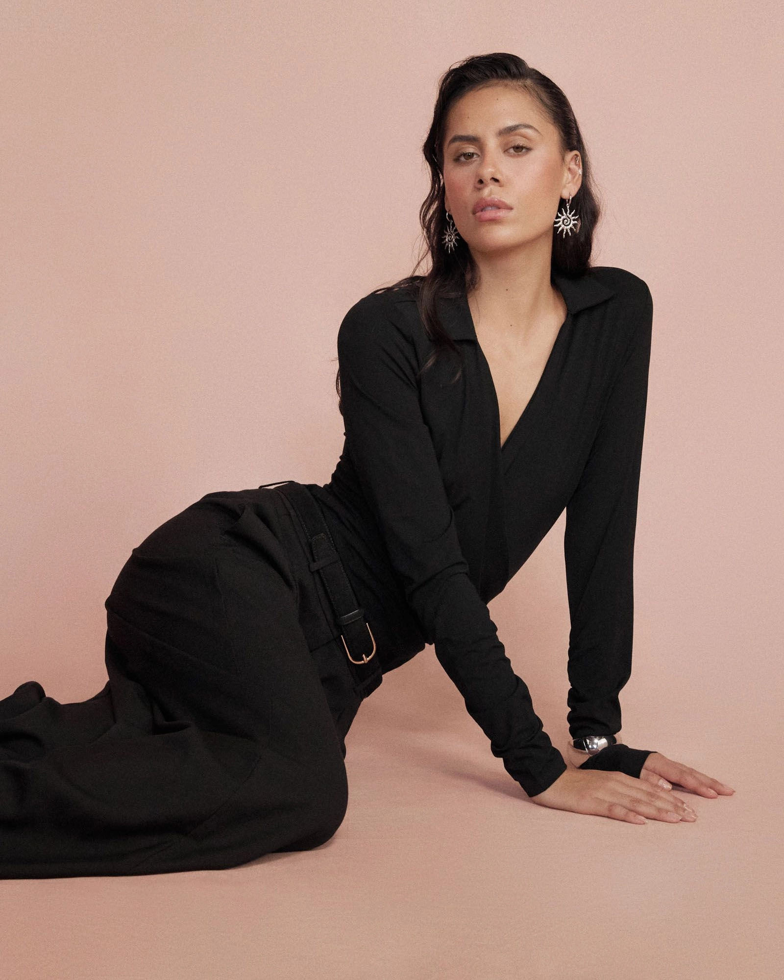 Forcast Clothing - Solene Bamboo Wrap Top