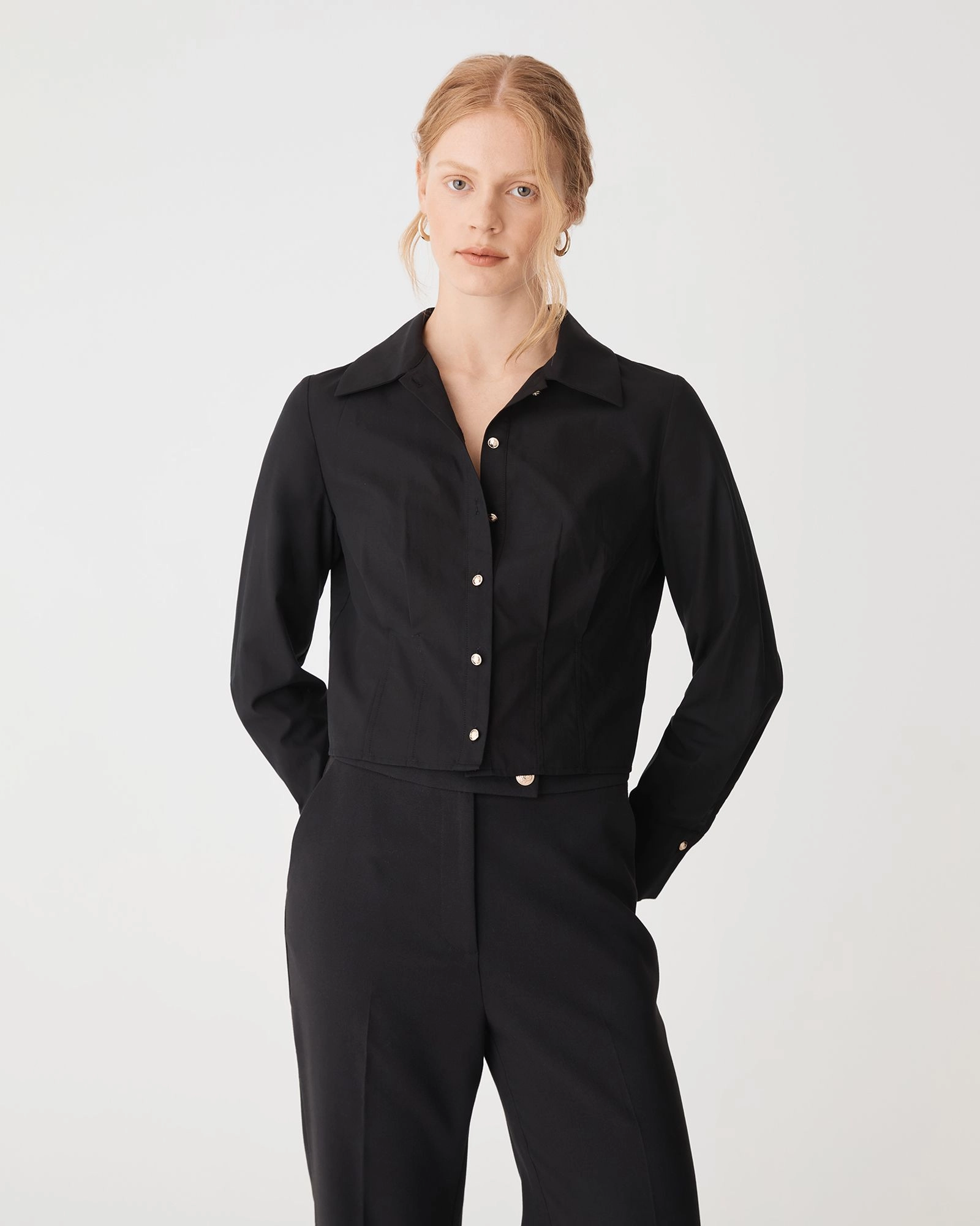 Forcast Clothing - Gabby Pleated Hem Shirt