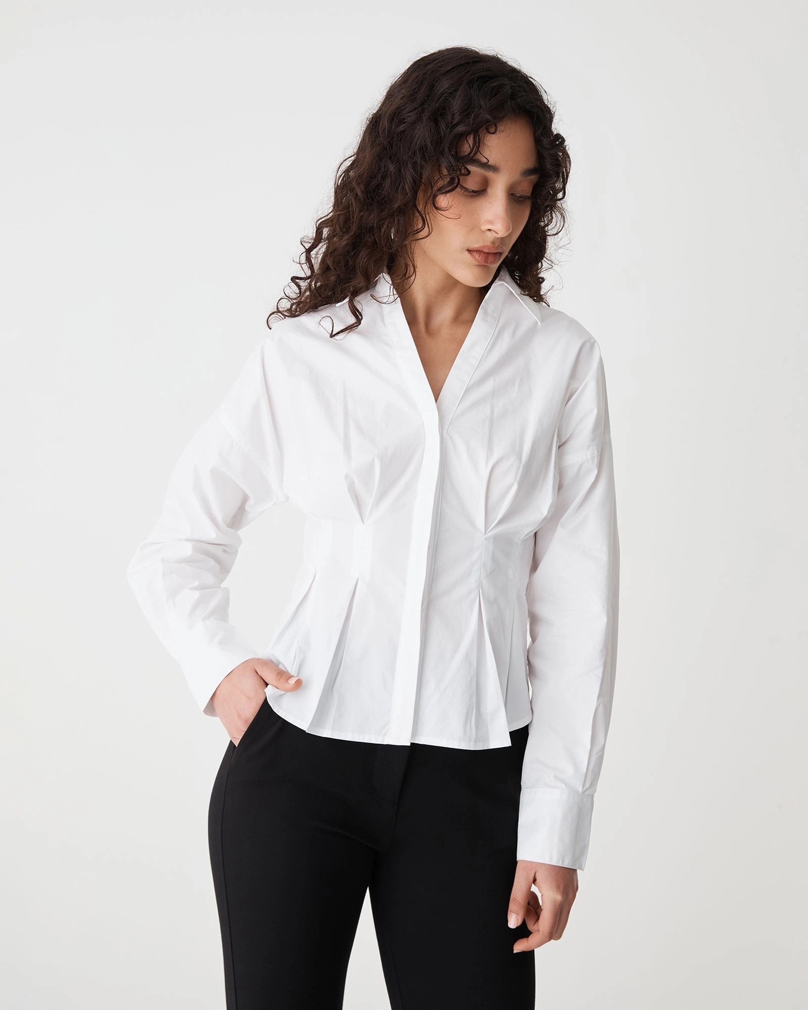 Forcast Clothing - Billie Pleat Waist Shirt