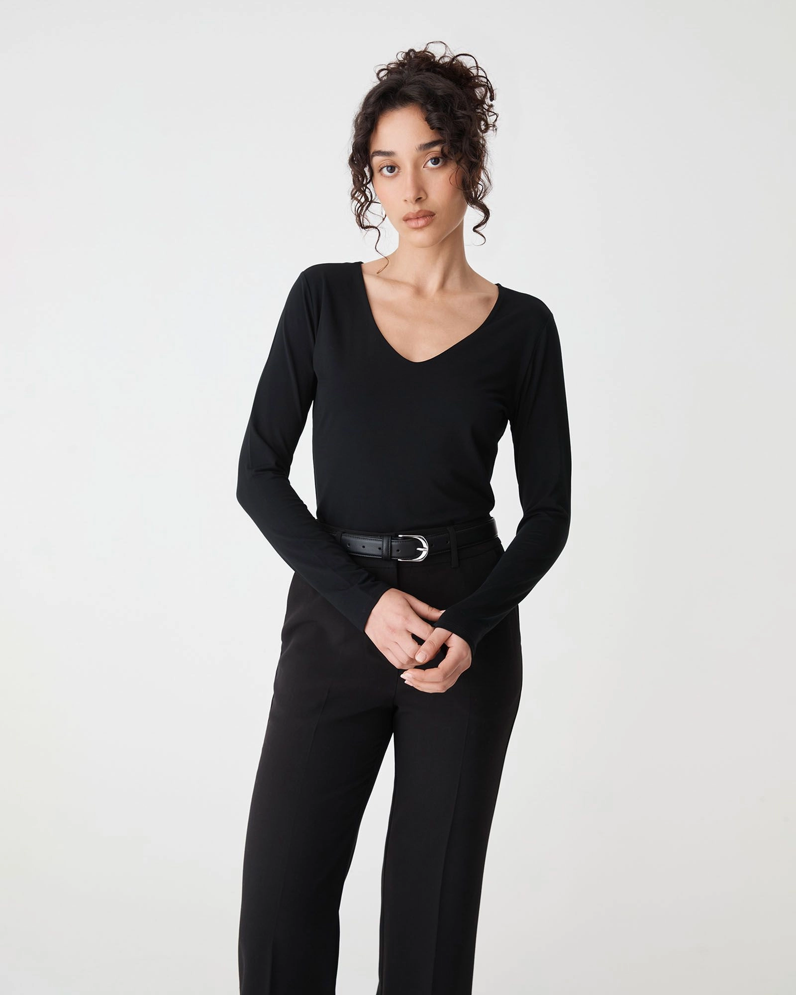 Forcast Clothing - Isla V-Neck Bamboo Top
