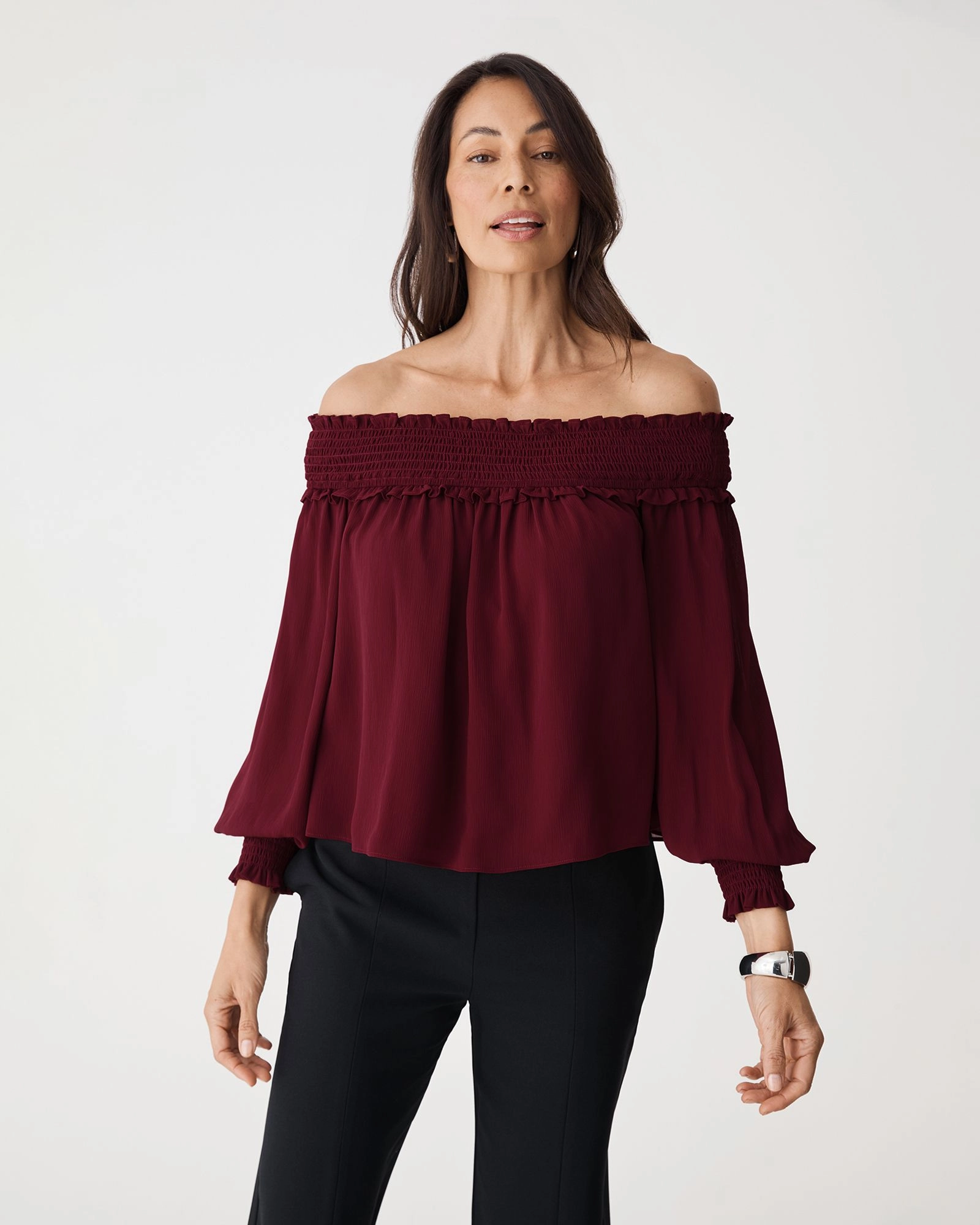 Forcast Clothing - Lilly Off Shoulder Top