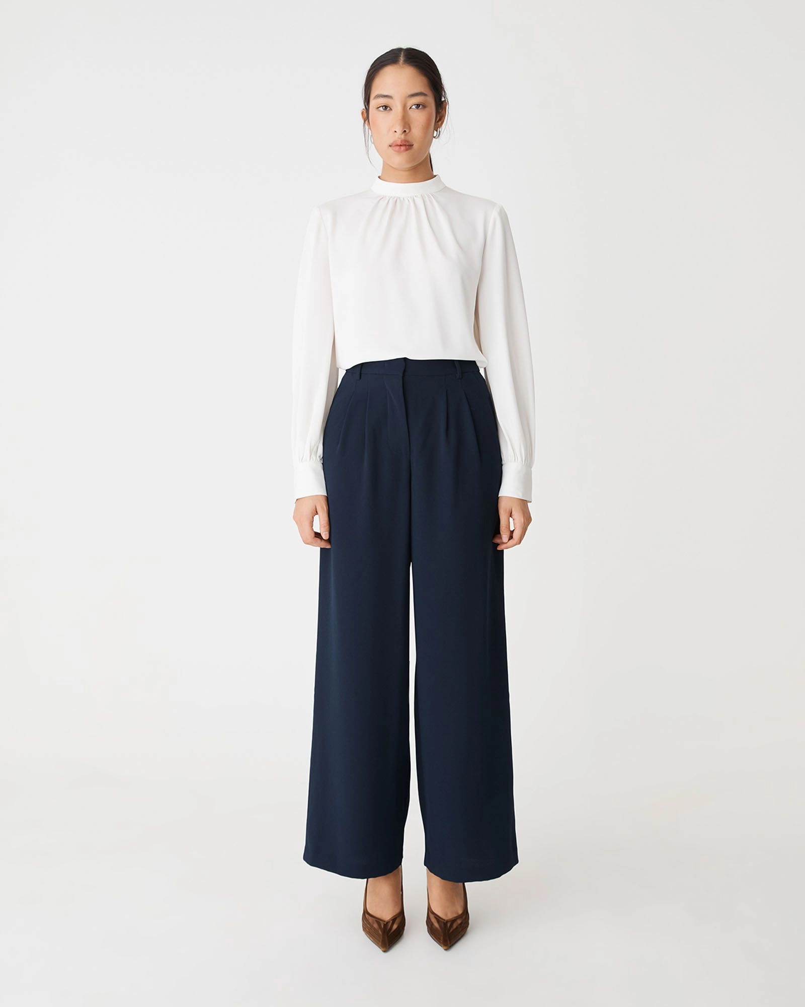 Forcast Clothing - Celene Gathered Neck Top