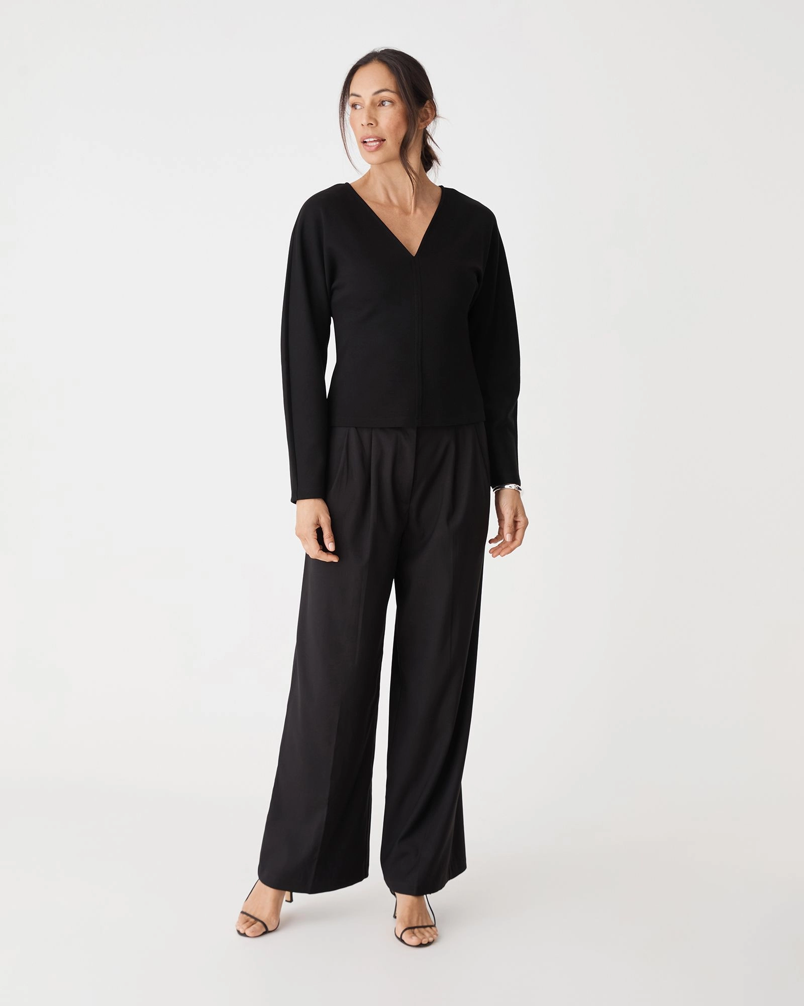 Forcast Clothing - Tate V-Neck Dolman Sleeve Top