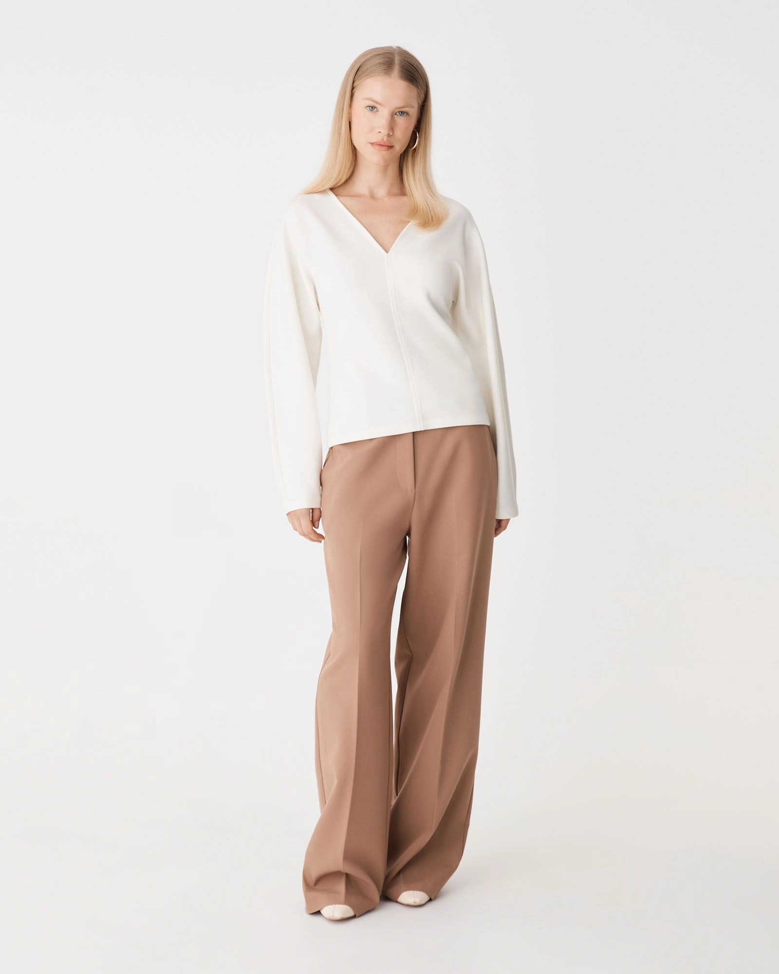 Forcast Clothing - Tate V-Neck Dolman Sleeve Top