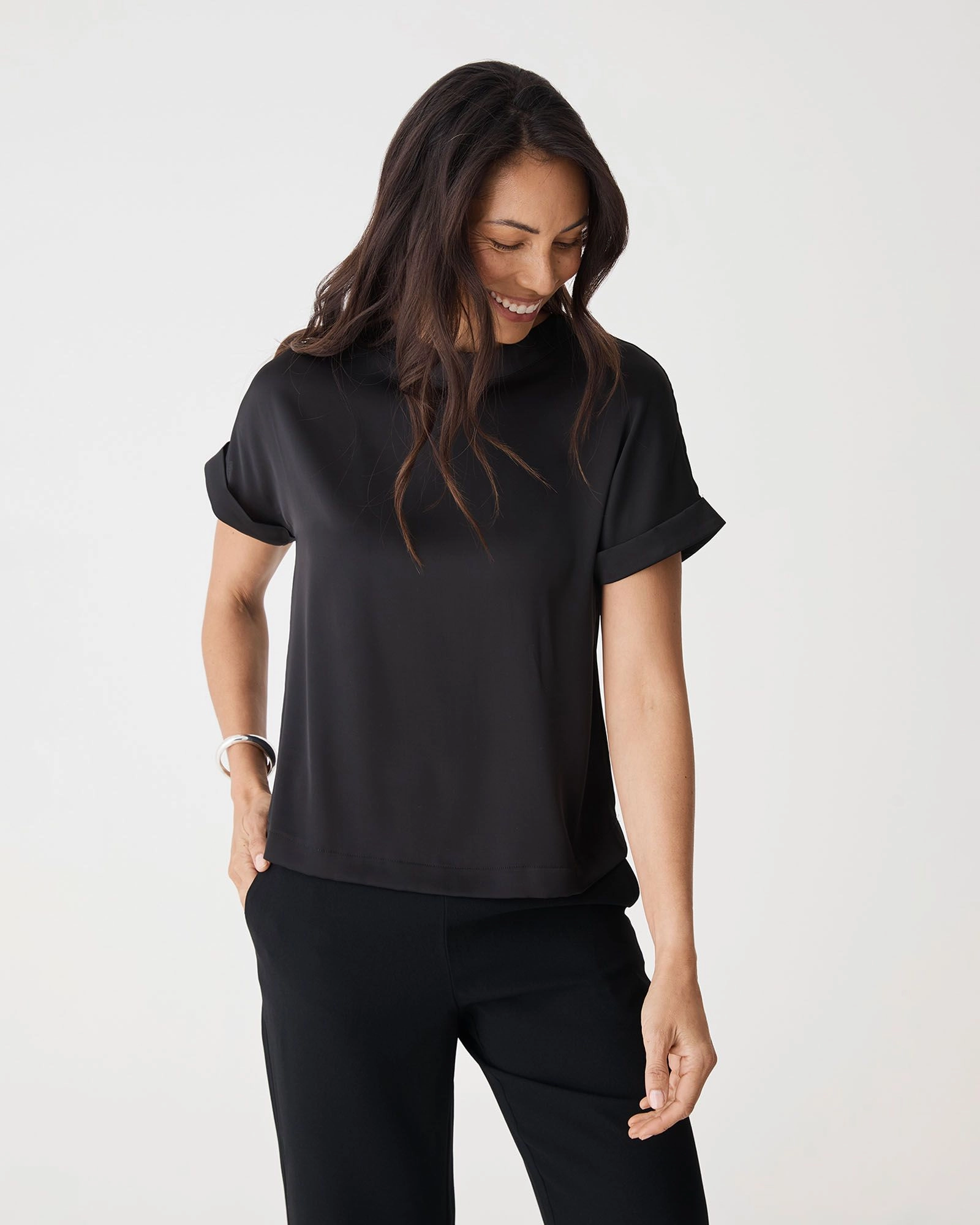 Forcast Clothing - Cameron Satin Tee