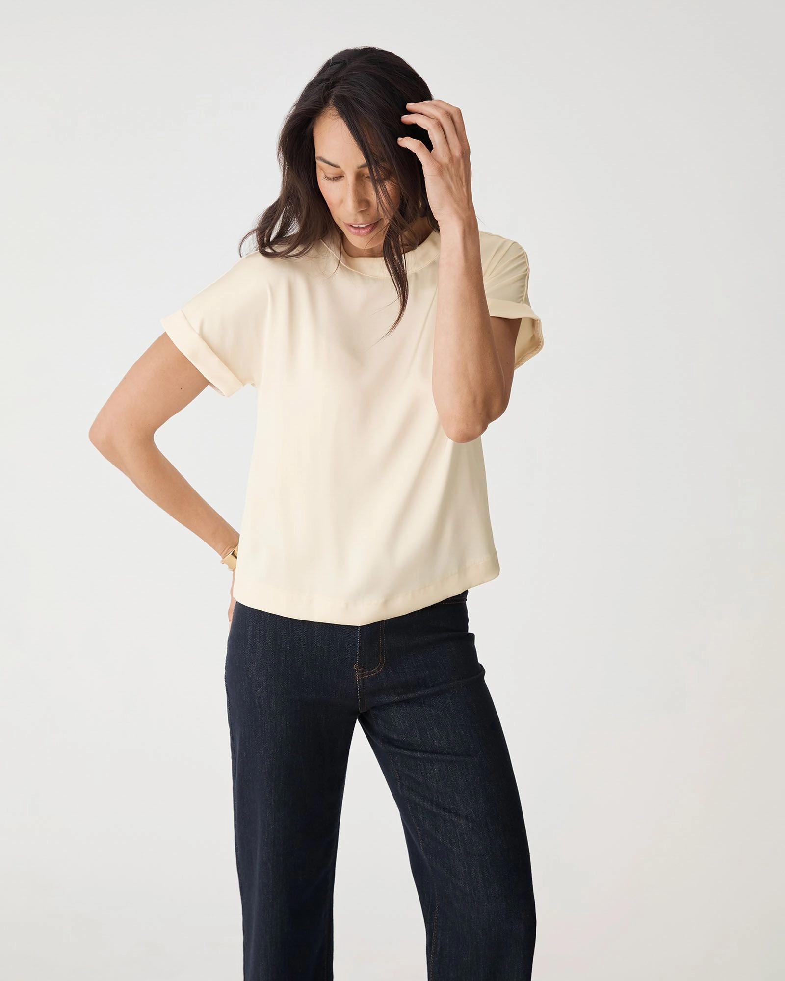 Forcast Clothing - Cameron Satin Tee