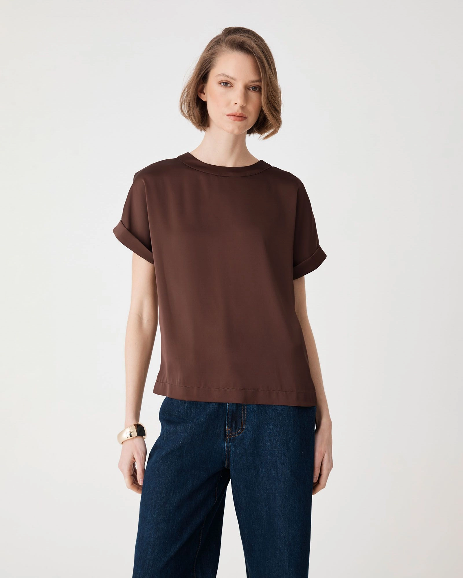 Forcast Clothing - Cameron Satin Tee