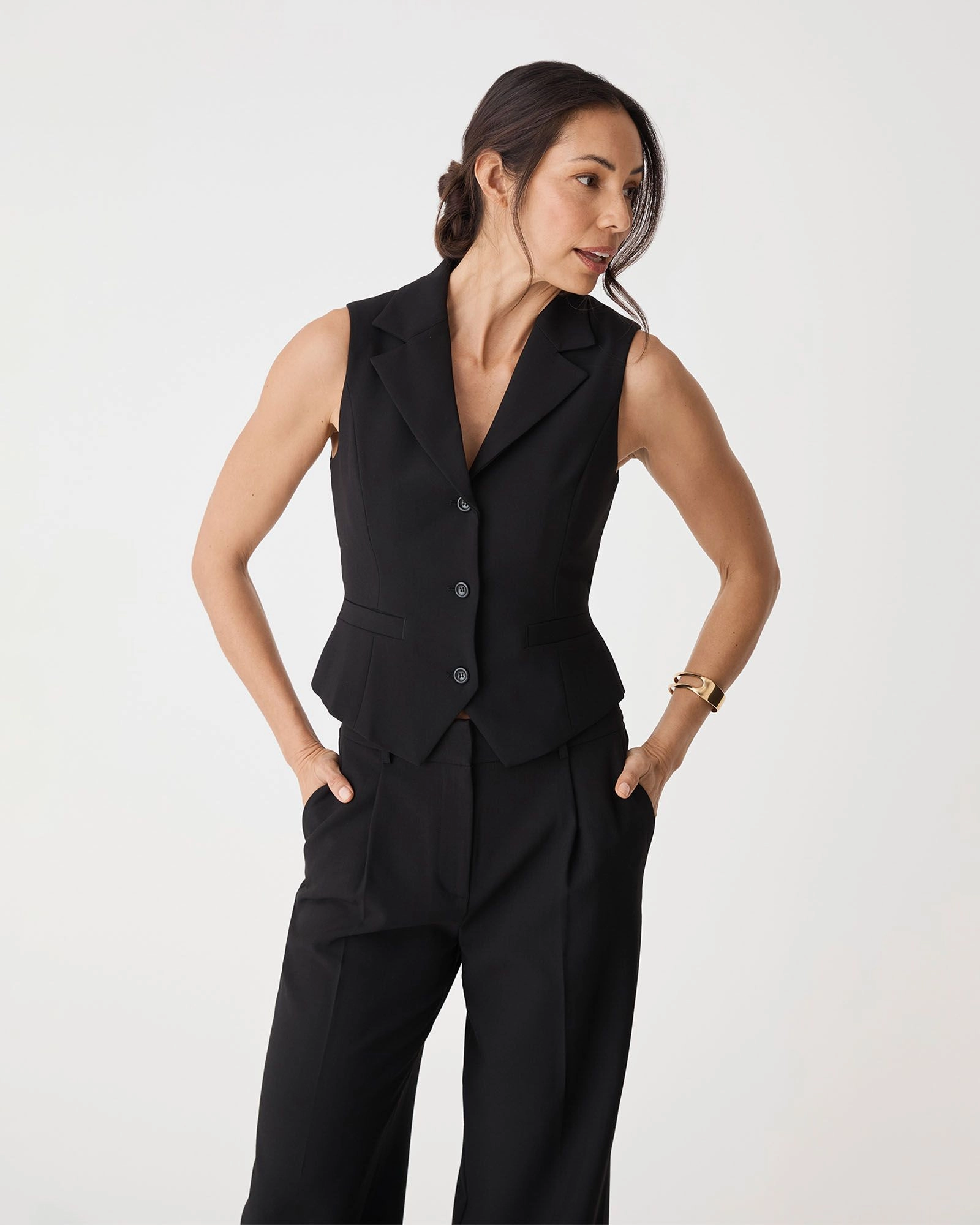 Forcast Clothing - Nikki Collared Vest