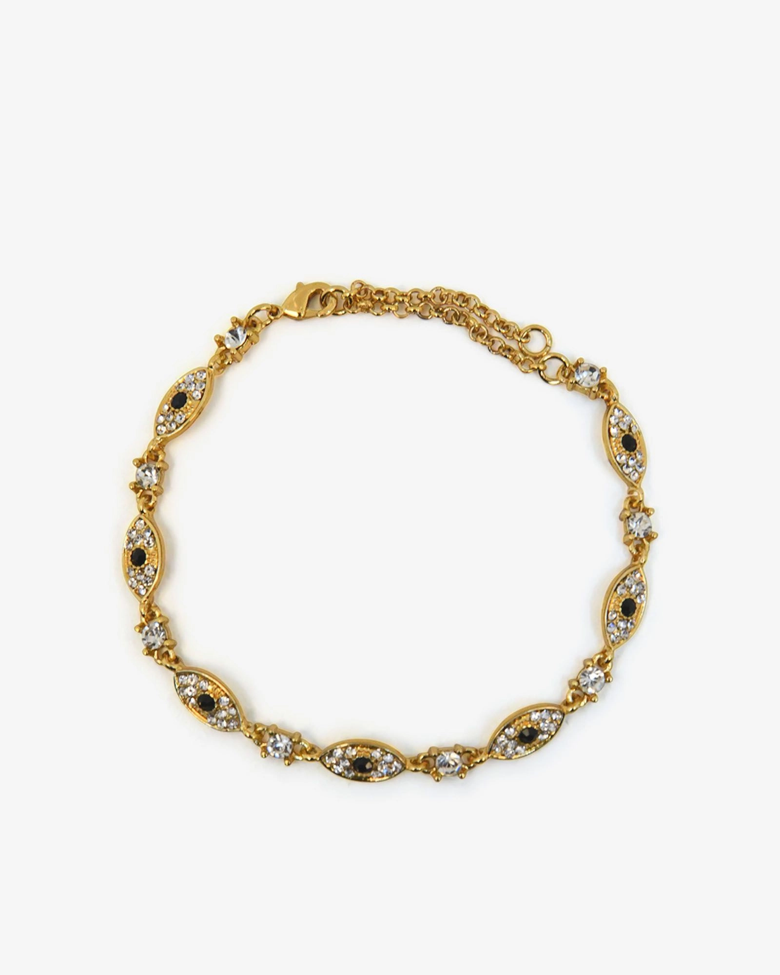 Forcast Accessories - Boho Eye Crystal Bracelet
