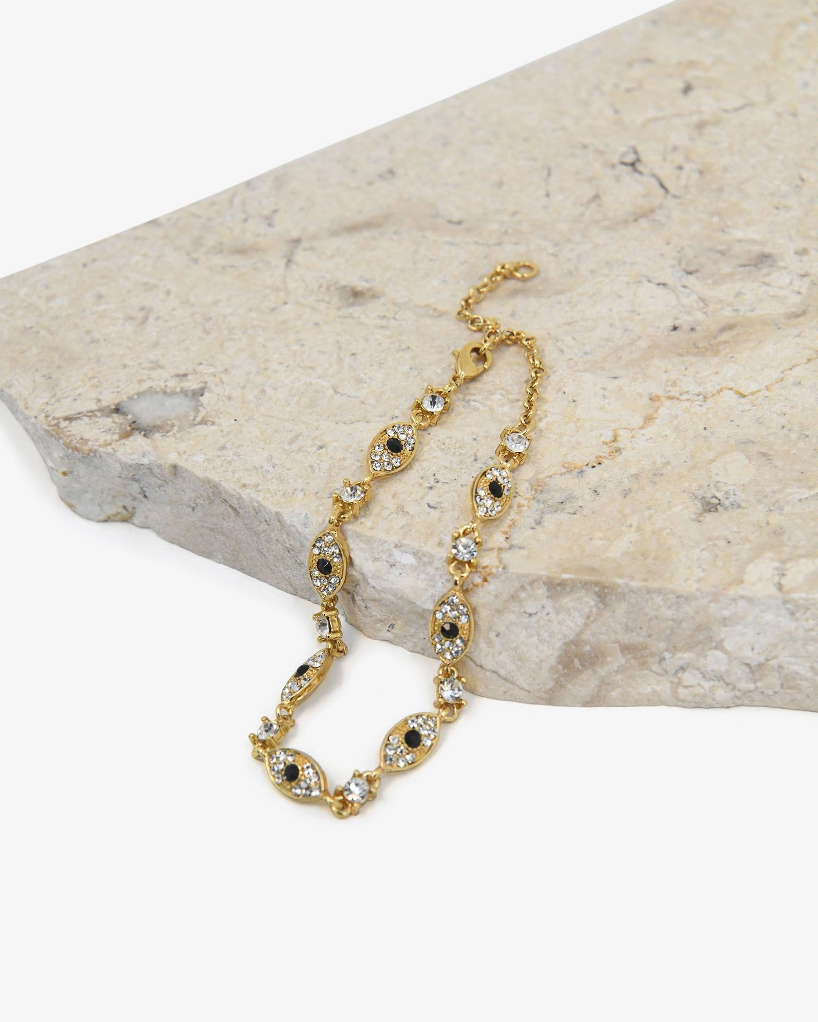 Forcast Accessories - Boho Eye Crystal Bracelet