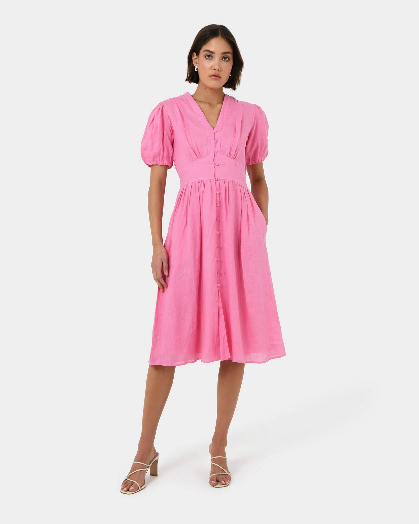 Forcast Clothing - Fernanda Linen Dress 