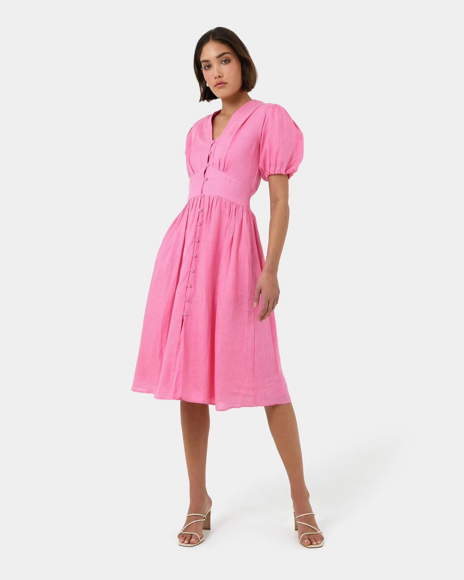 Forcast Clothing - Fernanda Linen Dress 