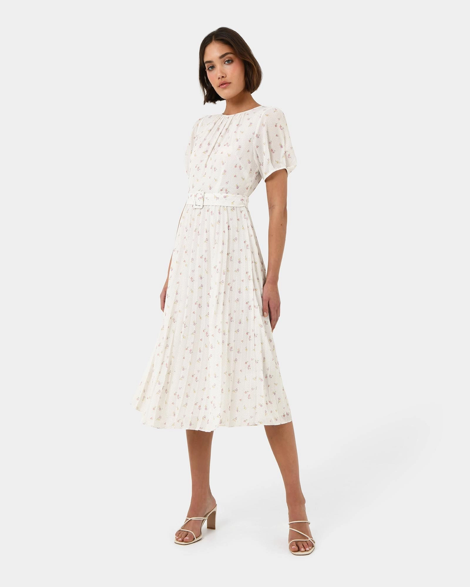 Forcast Clothing - Etta Floral Pleated Dress