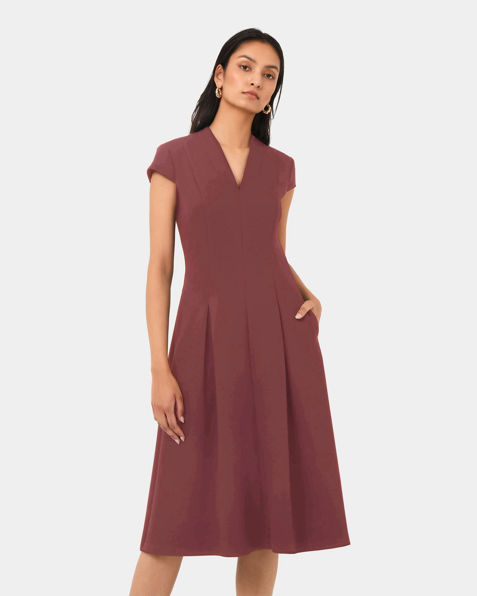 Forcast Clothing - Juno Panel Ponte Dress 