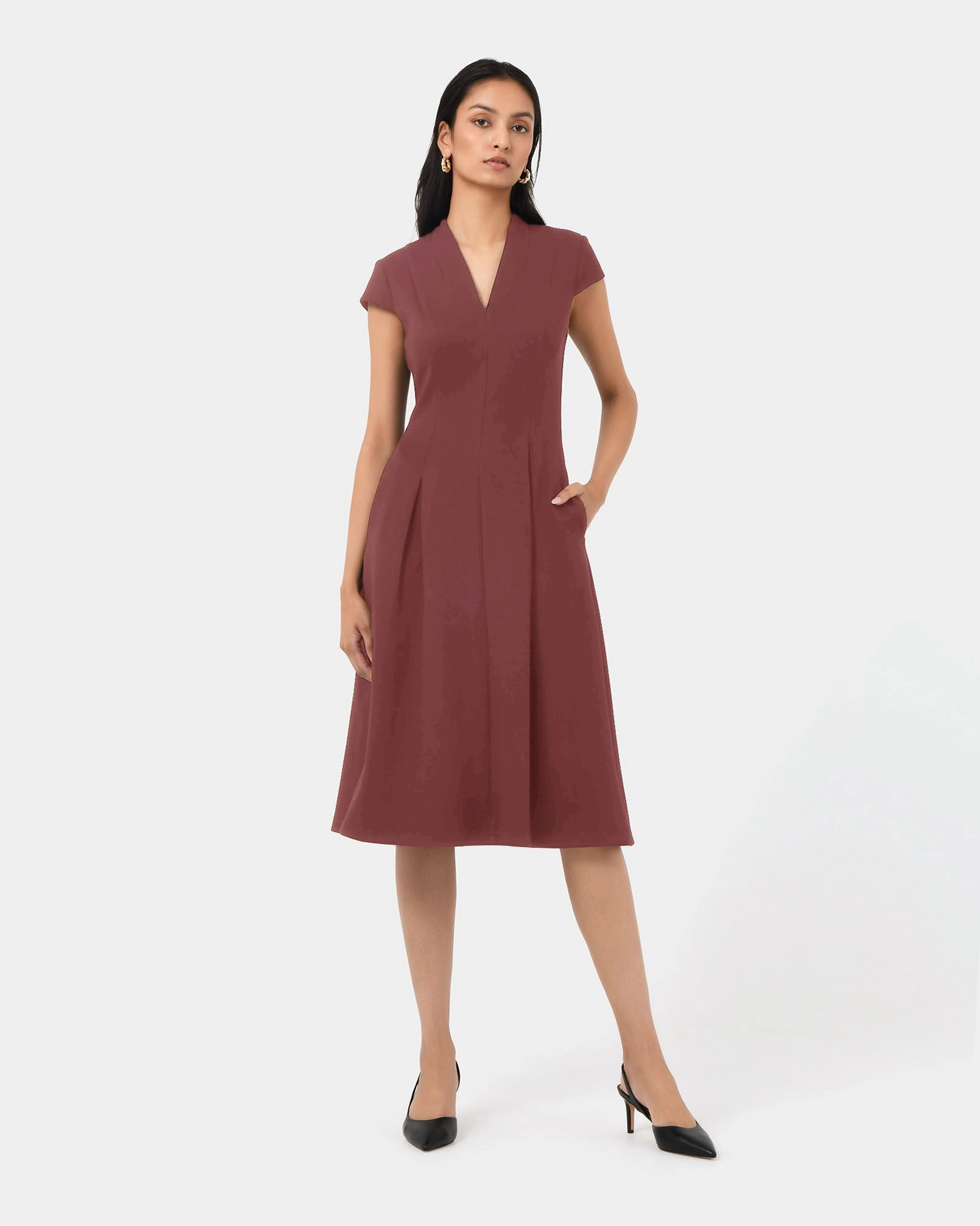 Forcast Clothing - Juno Panel Ponte Dress 