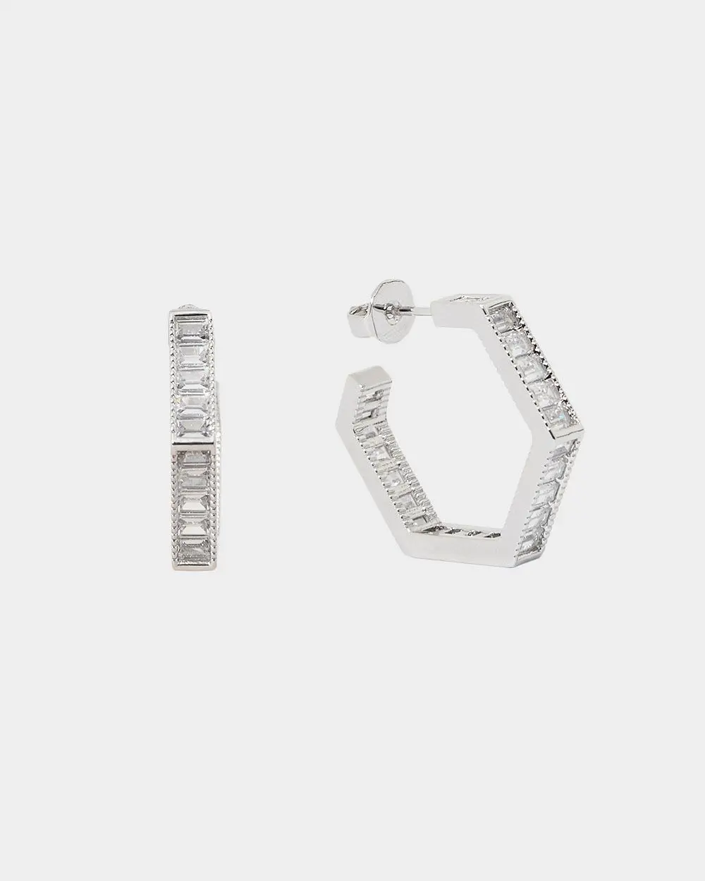 Forcast Accessories, the Tiara Sterling Silver Plated Earrings