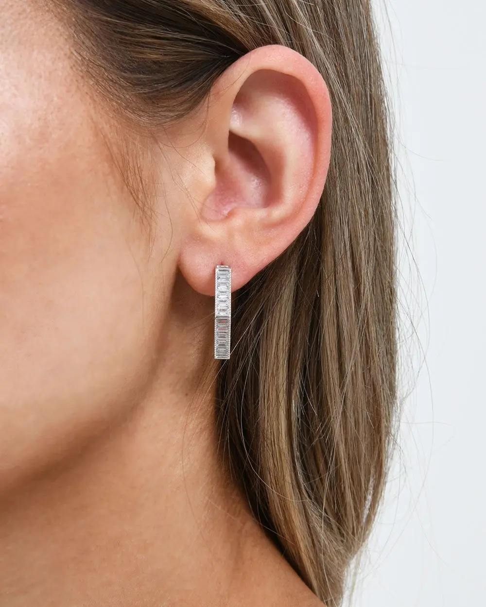 Forcast Accessories, the Tiara Sterling Silver Plated Earrings