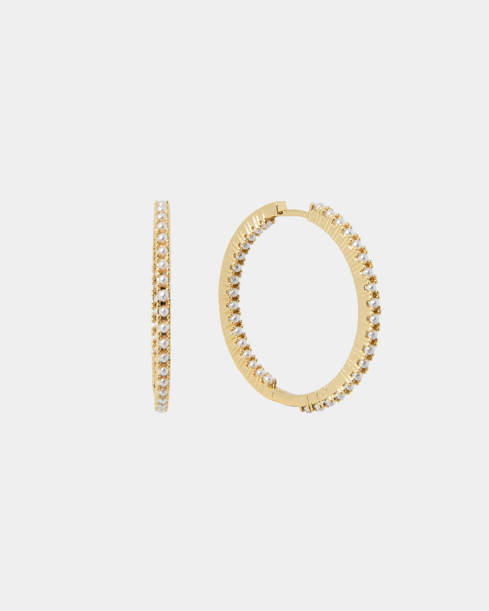 Forcast Accessories - Alayah 16k Gold Hoop Earrings