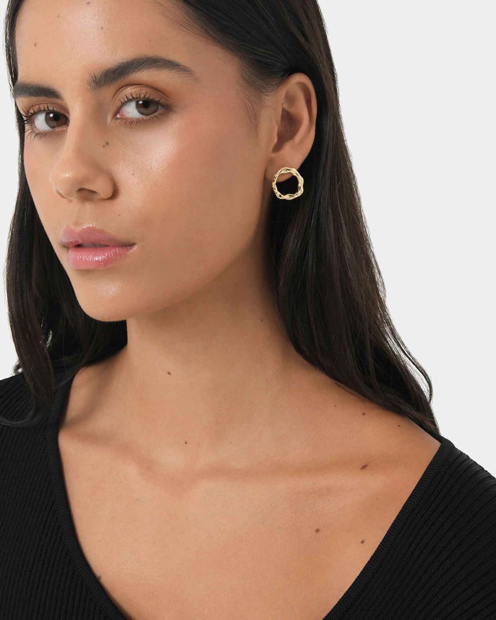 Forcast Accessories - Meera 16k Gold Plated Earrings