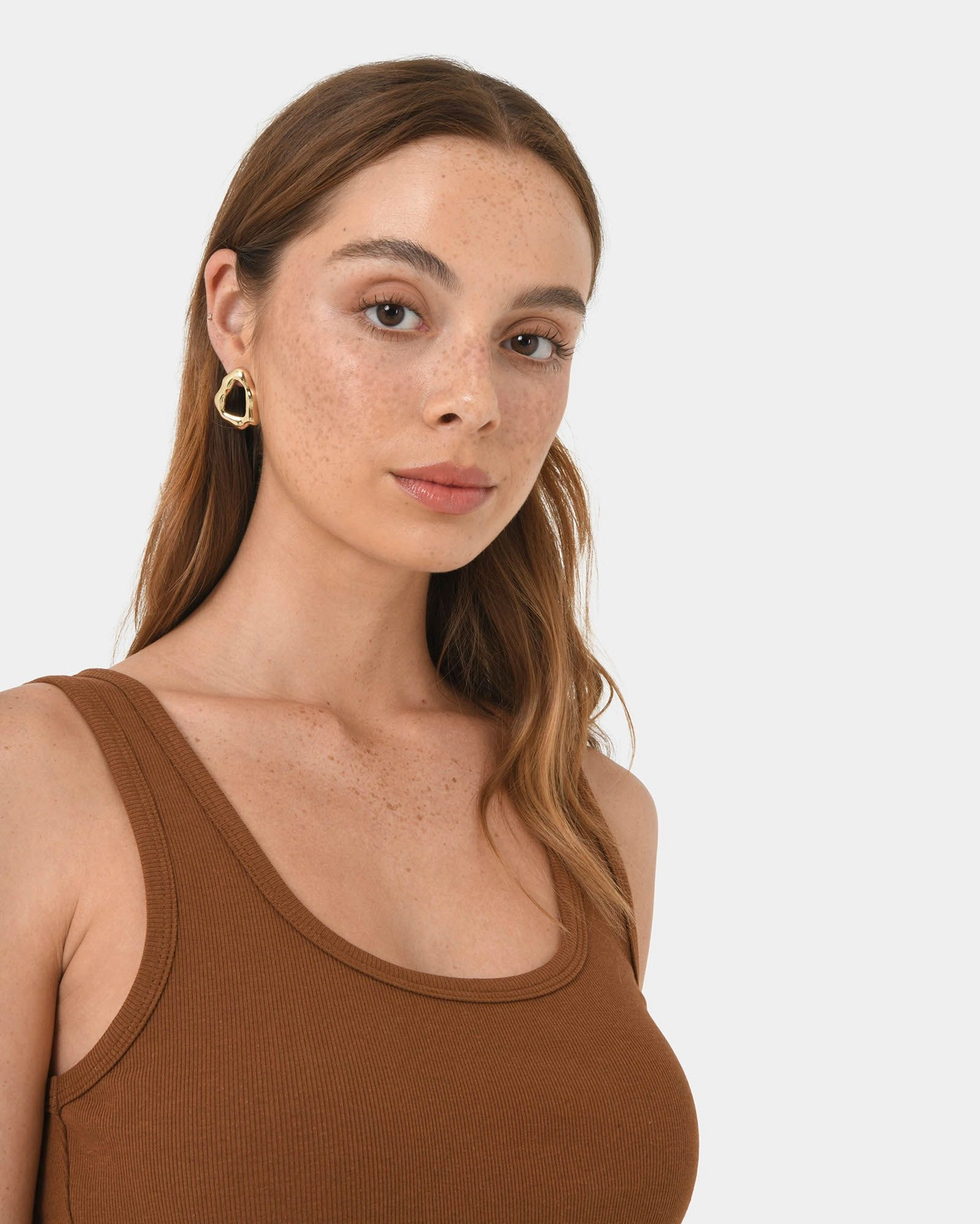 Forcast Accessories - Elif 16K Gold Plated Earrings 