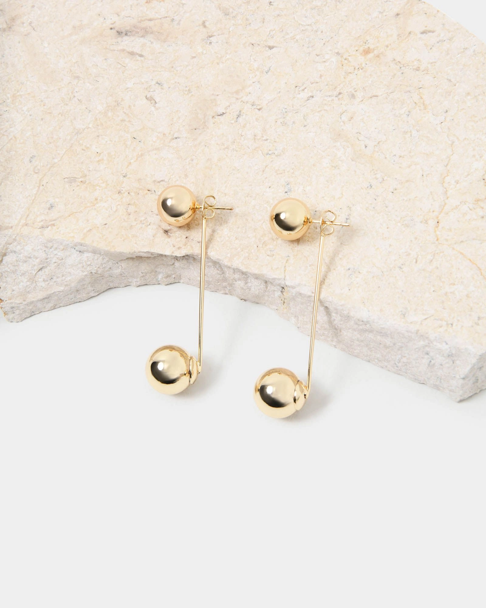 Forcast Accessories - Karlee 16K Gold Plated Earrings