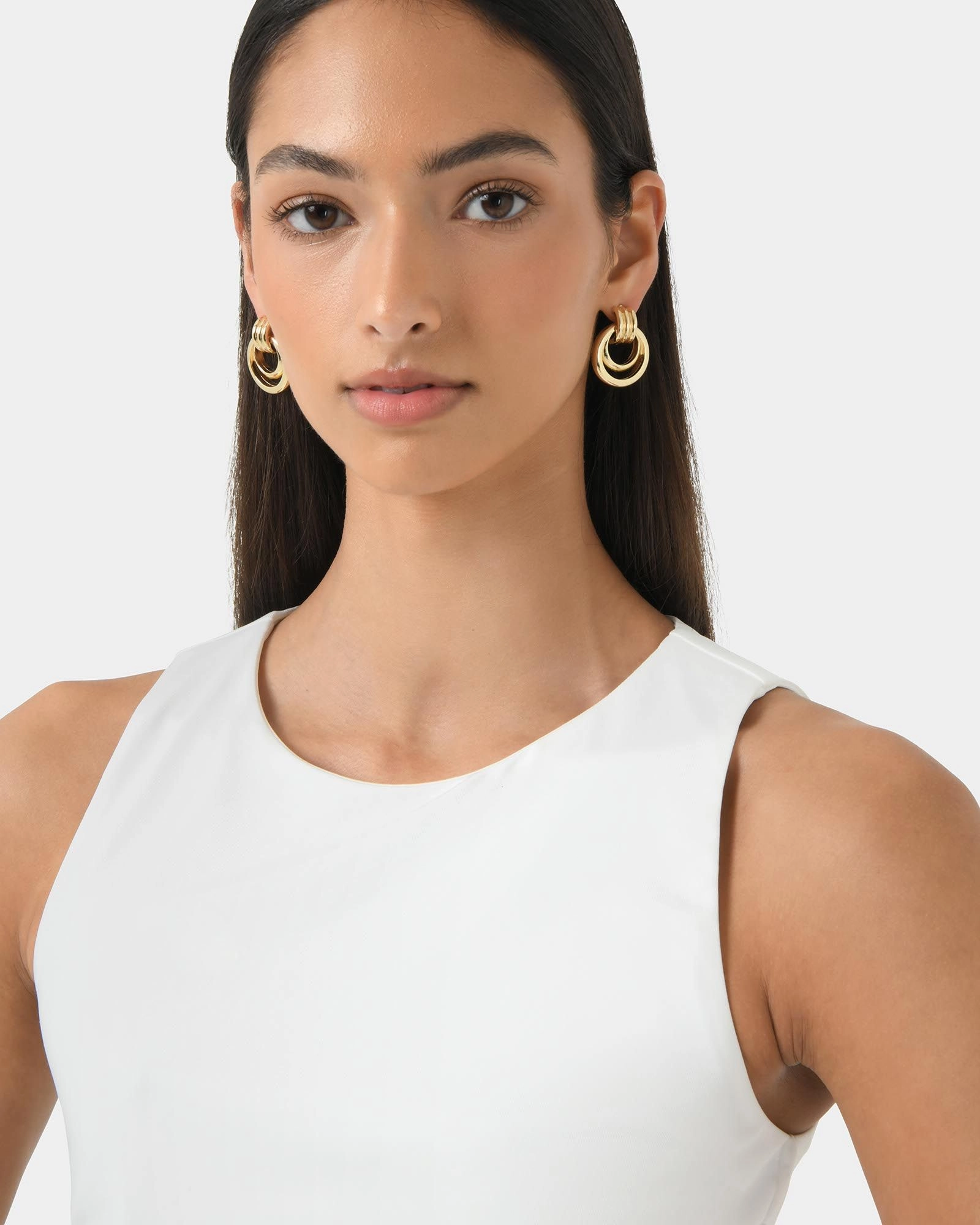 Forcast Accessories - Anne 16K Gold Plated Earrings