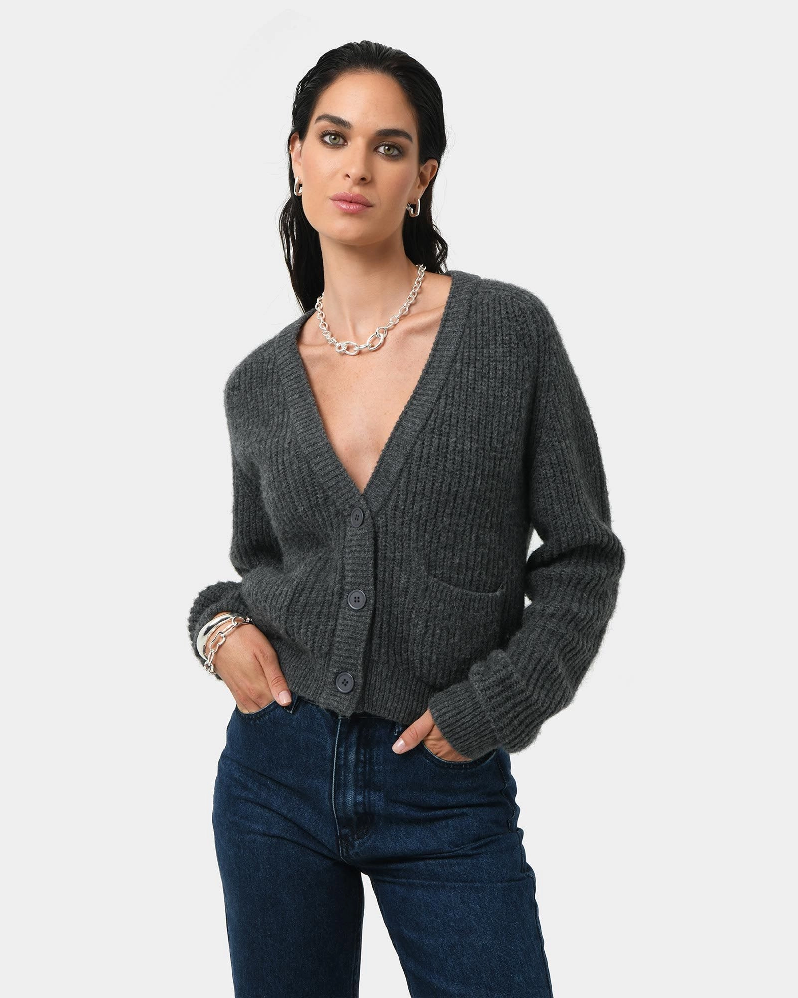 Forcast Clothing - Mel Wool Blend Cardigan